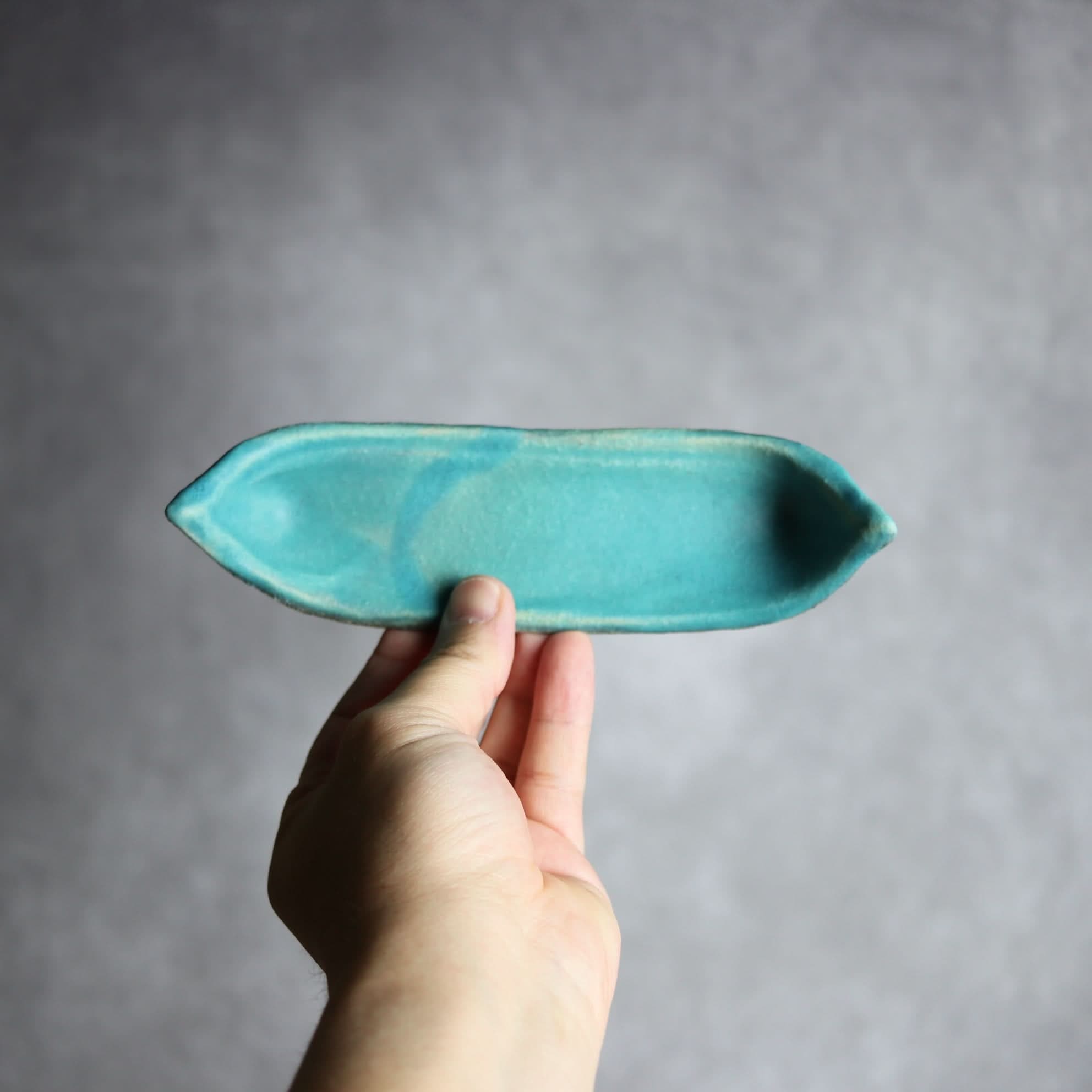 舟形板皿1 ペルシャ釉 やちむん 陶器 陶と厨子甕 ひ窯 やちむん 陶器.