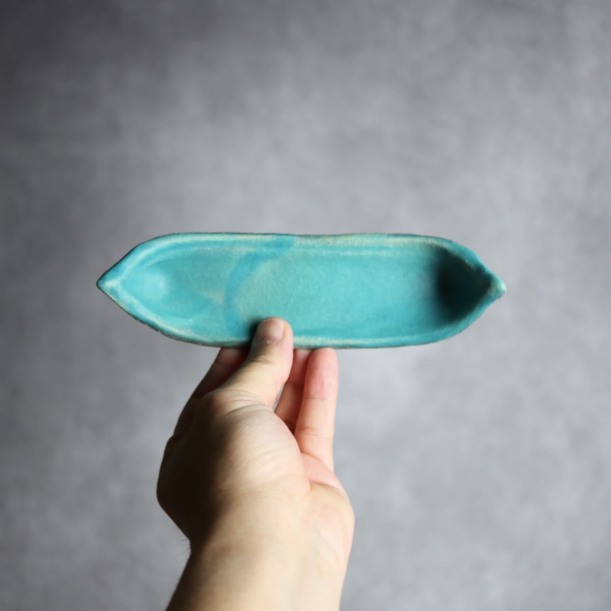 舟形板皿1 ペルシャ釉 やちむん 陶器 陶と厨子甕 ひ窯 やちむん 陶器.