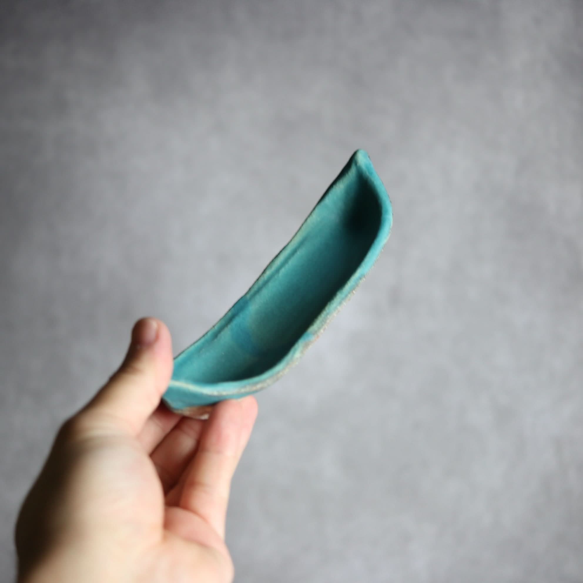 舟形板皿1 ペルシャ釉 やちむん 陶器 陶と厨子甕 ひ窯 やちむん 陶器.