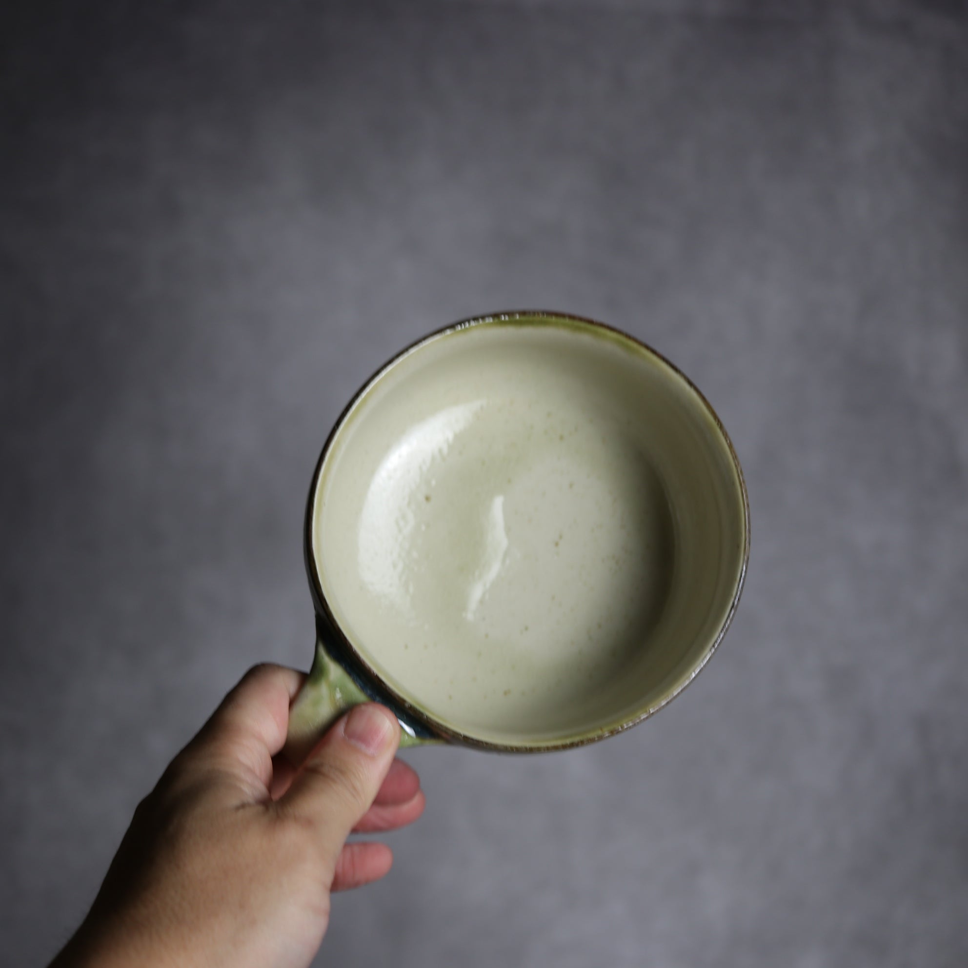 茂生窯 - スープマグ1 三彩 線彫 唐草 やちむん 陶器 茂生窯 - mundasui