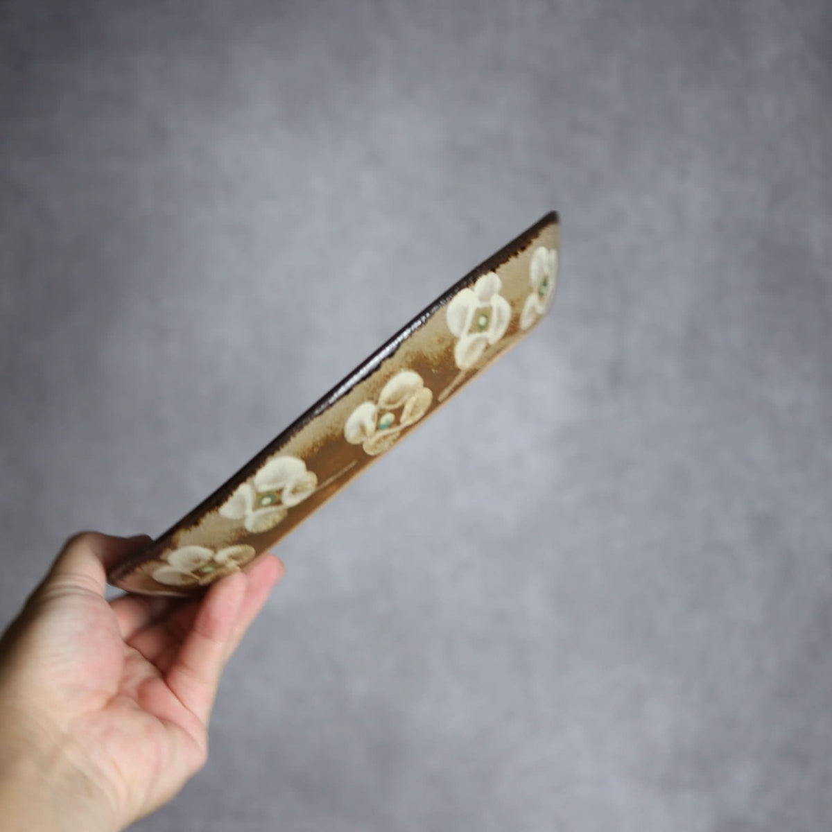 オーバル皿1 網花紋 やちむん 陶器 エドメ陶房 やちむん 陶器.