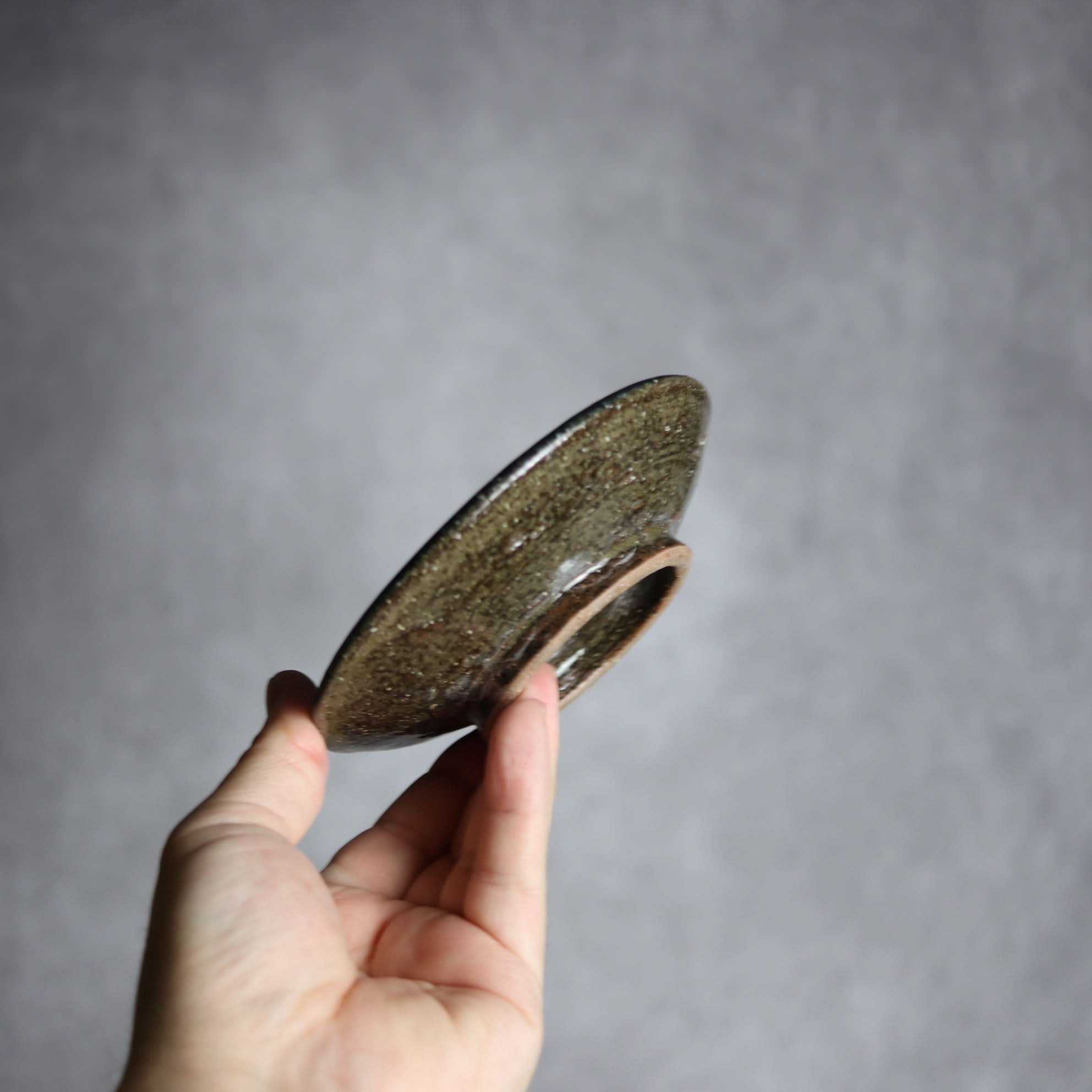 4寸皿 青 緑 唐草 やちむん 陶器 陶芸こまがた やちむん 陶器.