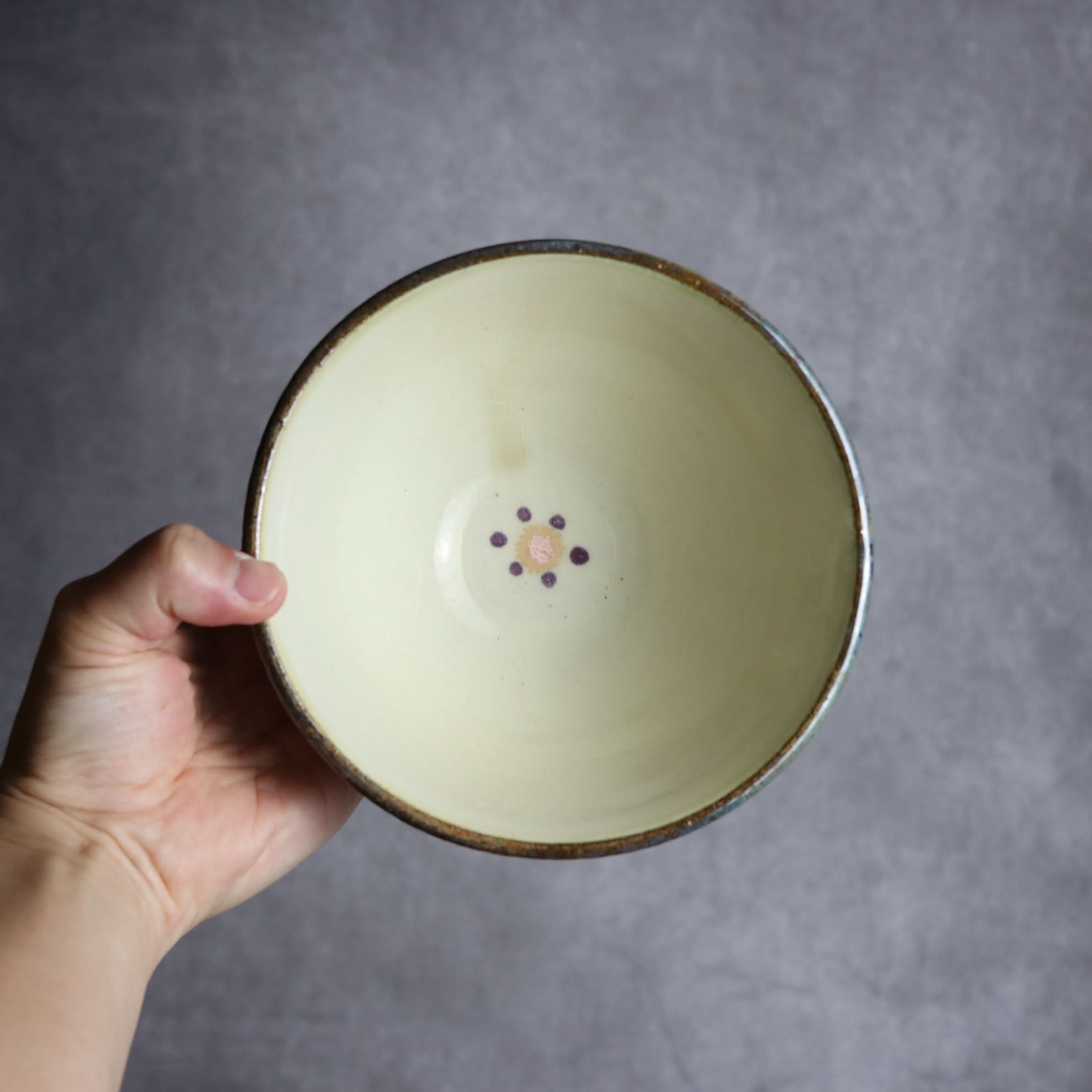 5寸マカイ サンゴ 飛鉋 輪紋 やちむん 陶器 幸陶器 やちむん 陶器.