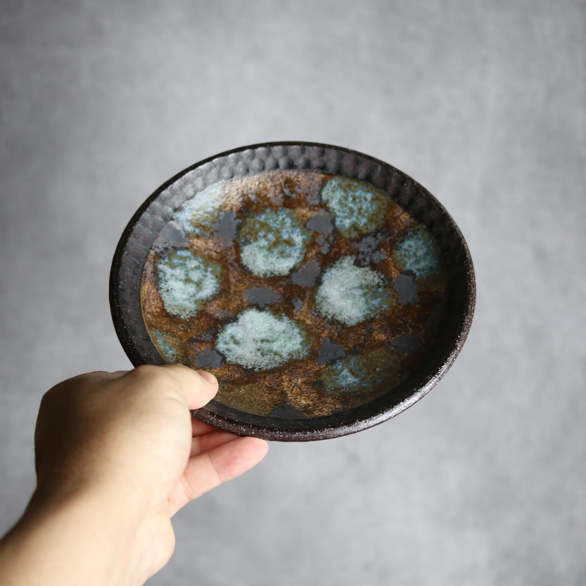6寸皿2 黒シリーズ やちむん 陶器 sui