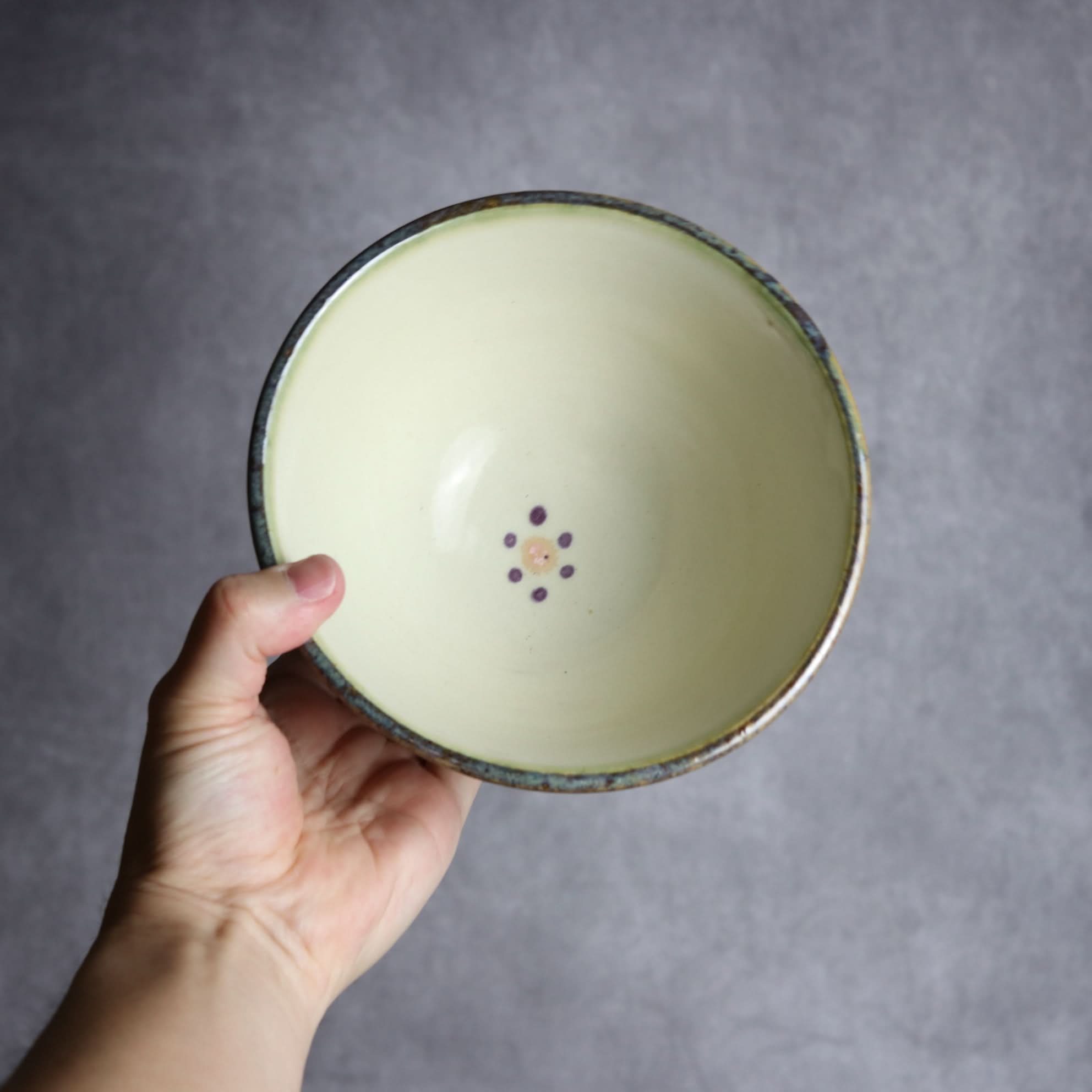 5寸マカイ サンゴ 飛鉋 輪紋 やちむん 陶器 幸陶器 やちむん 陶器.