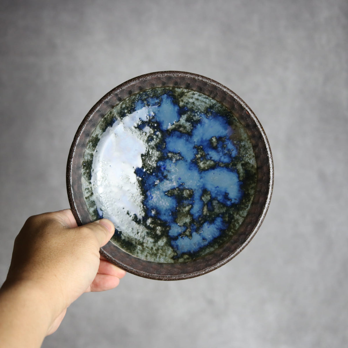 6寸皿2 孔雀 やちむん 陶器 sui