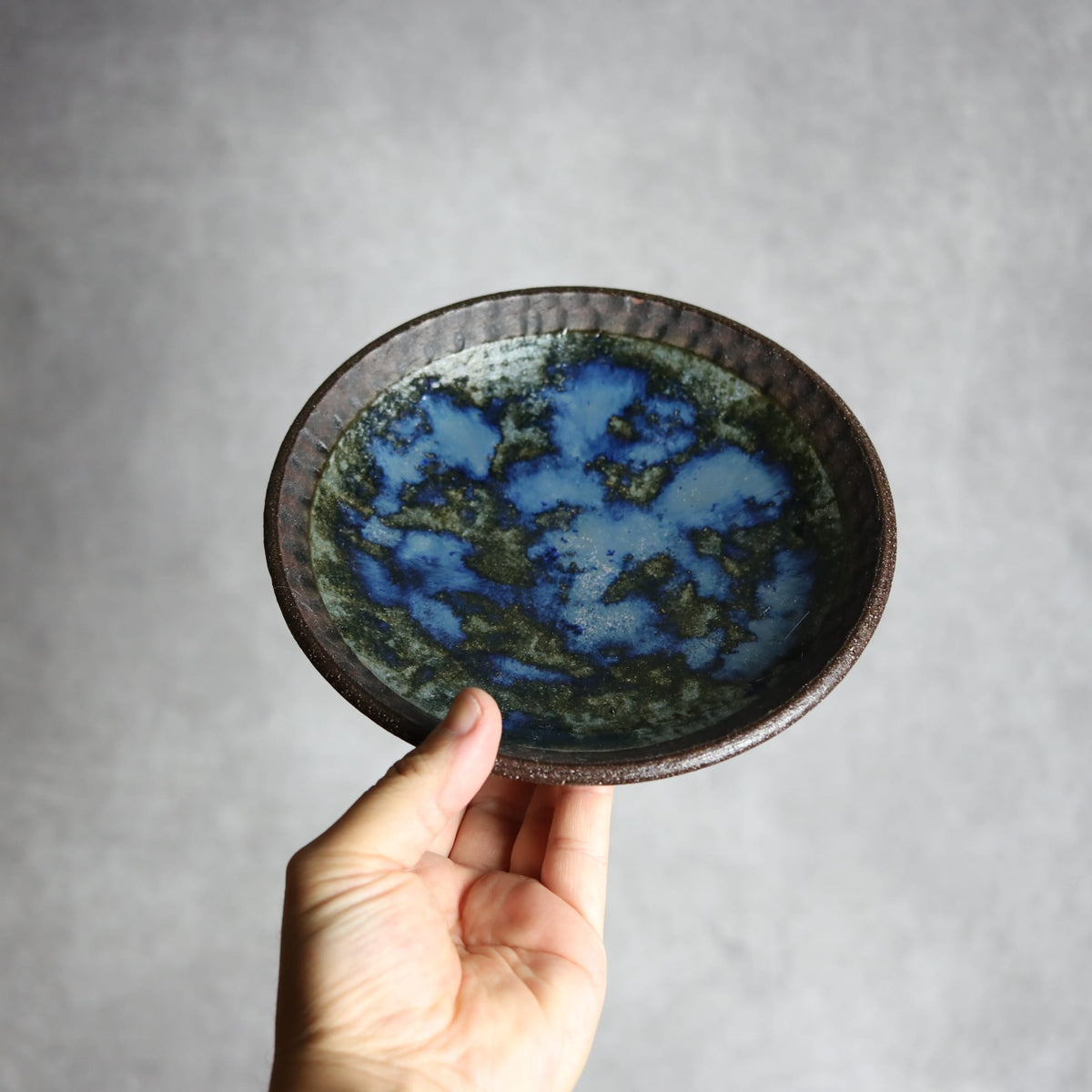 6寸皿2 孔雀 やちむん 陶器 sui