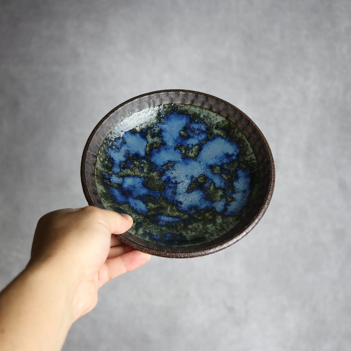 6寸皿2 孔雀 やちむん 陶器 sui