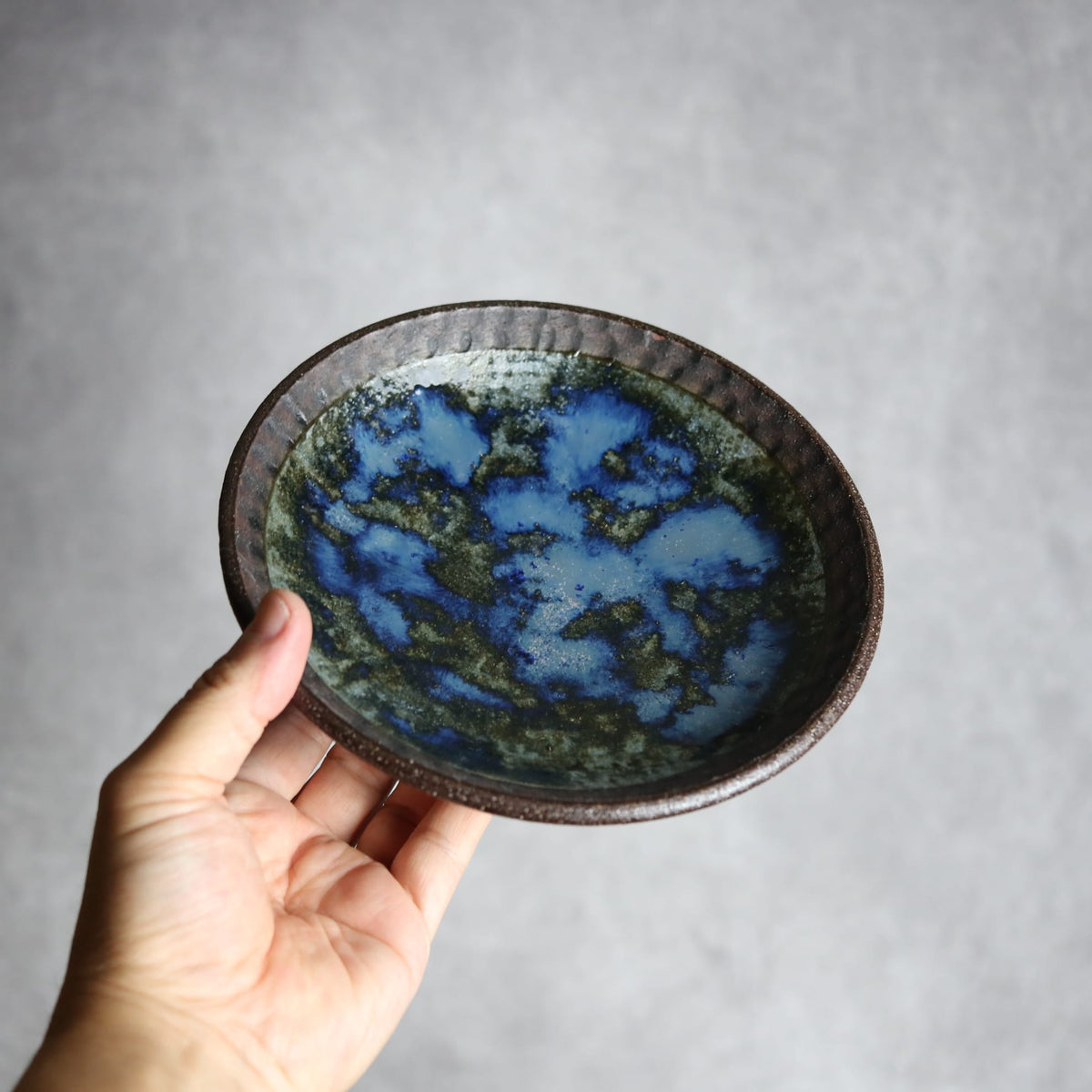 6寸皿2 孔雀 やちむん 陶器 sui