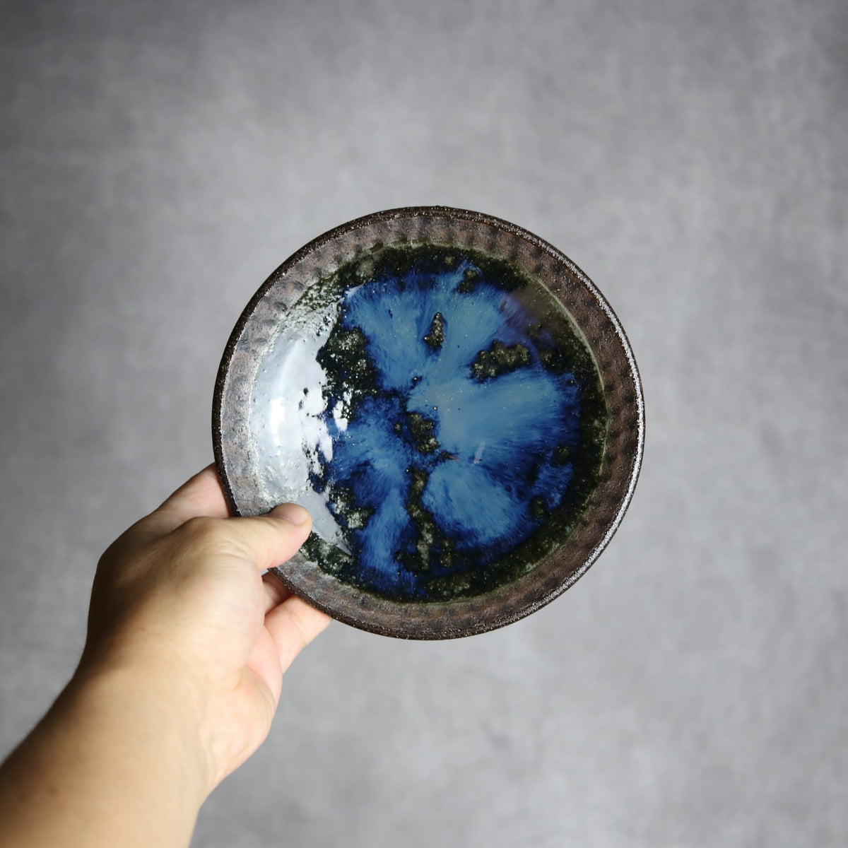 5寸皿2 孔雀 やちむん 陶器 sui