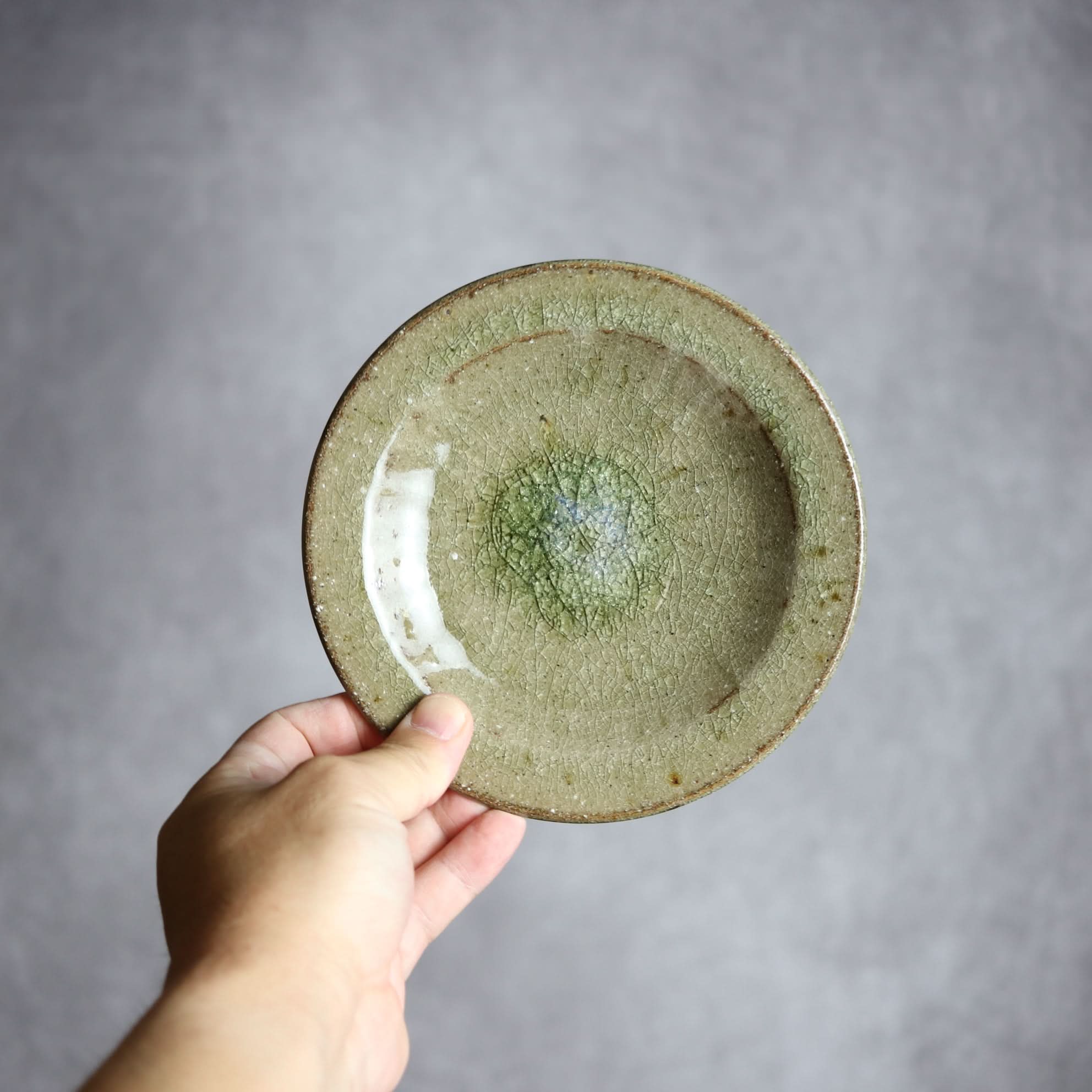 5寸皿3 灰釉 やちむん 陶器 仁陶器工房 陶器.