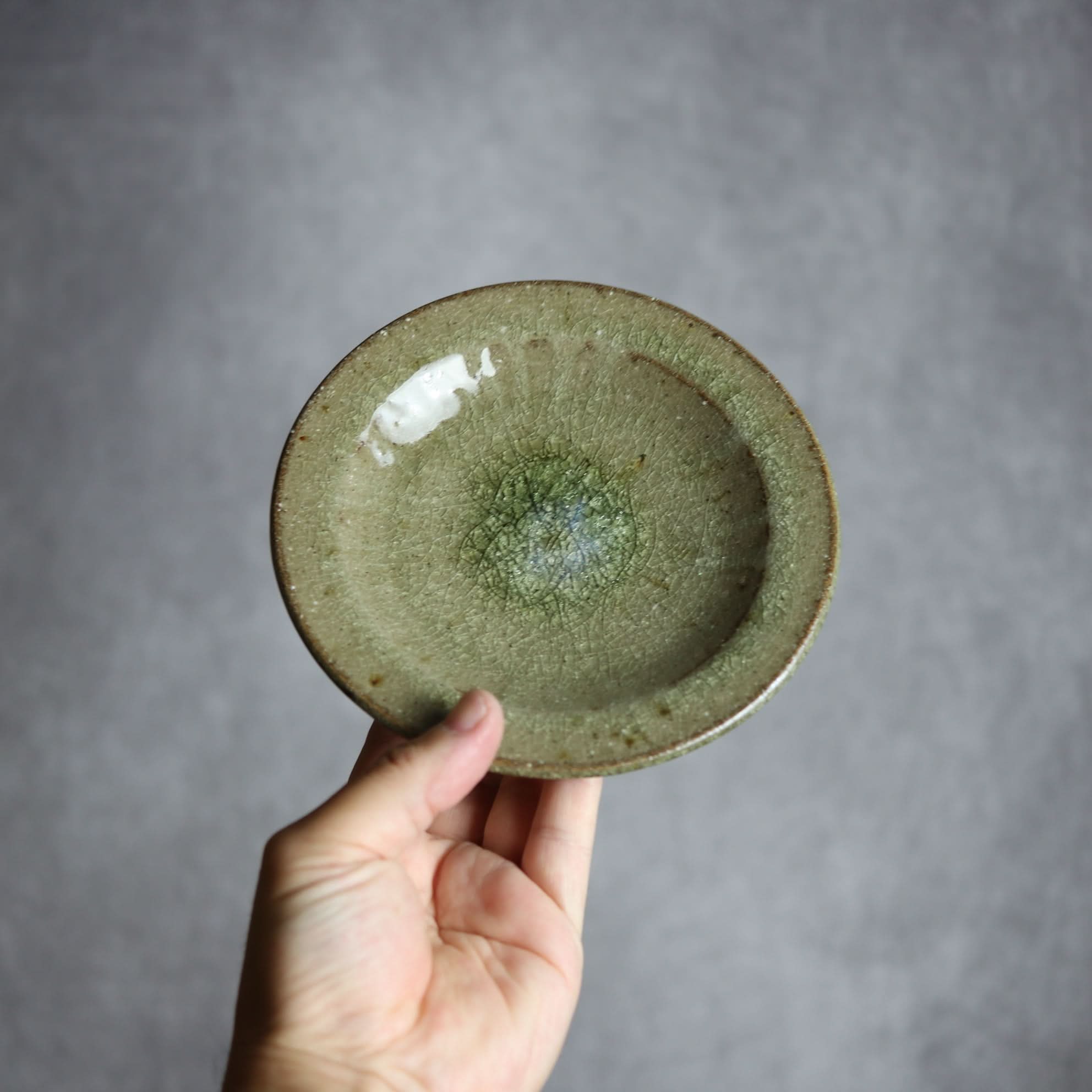 5寸皿3 灰釉 やちむん 陶器 仁陶器工房 陶器.