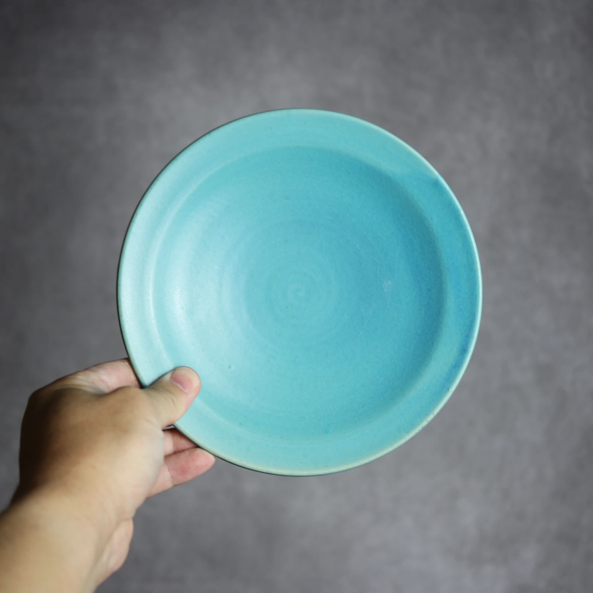 6寸皿1 トルコブルー やちむん 陶器 仁陶器工房 陶器.