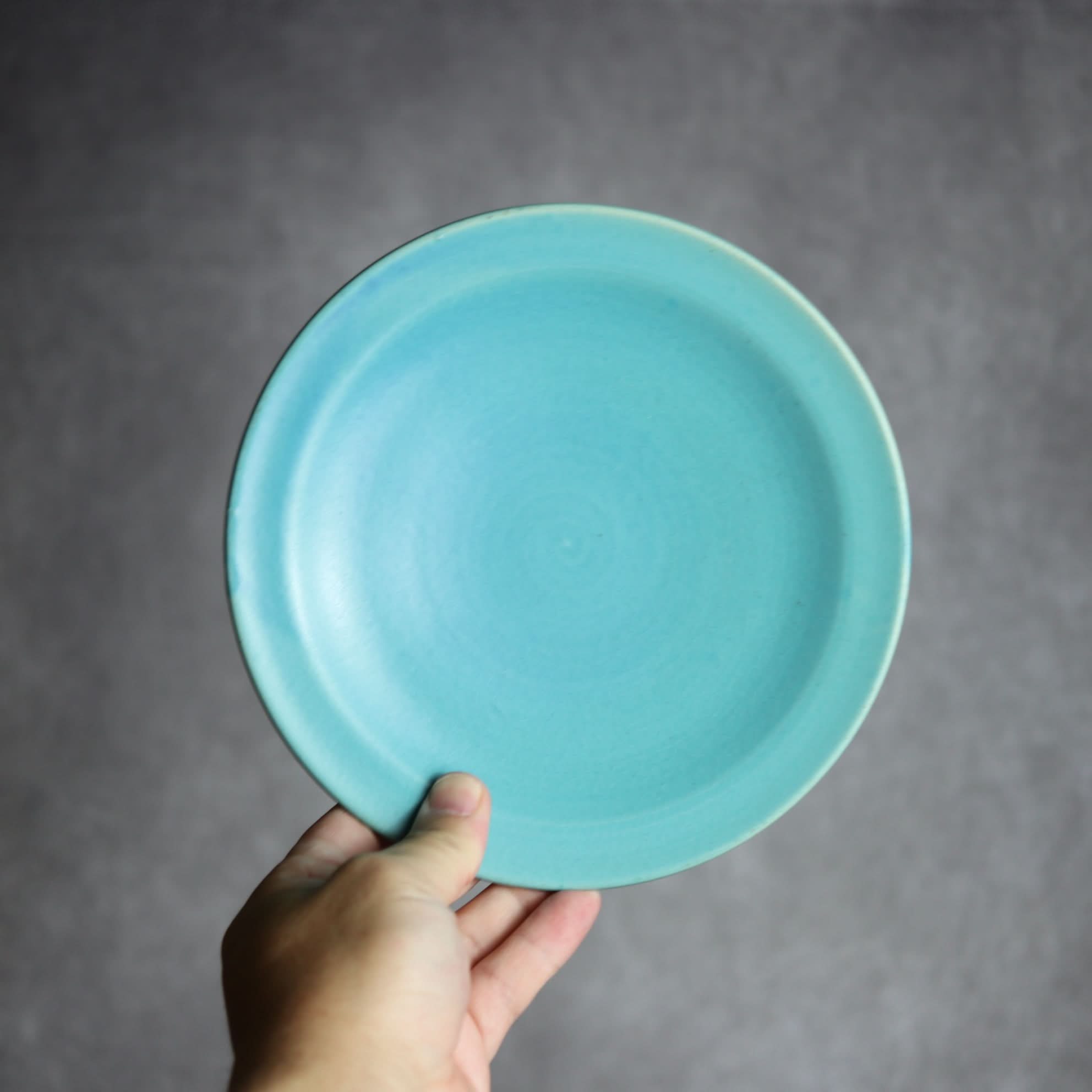 6寸皿1 トルコブルー やちむん 陶器 仁陶器工房 陶器.