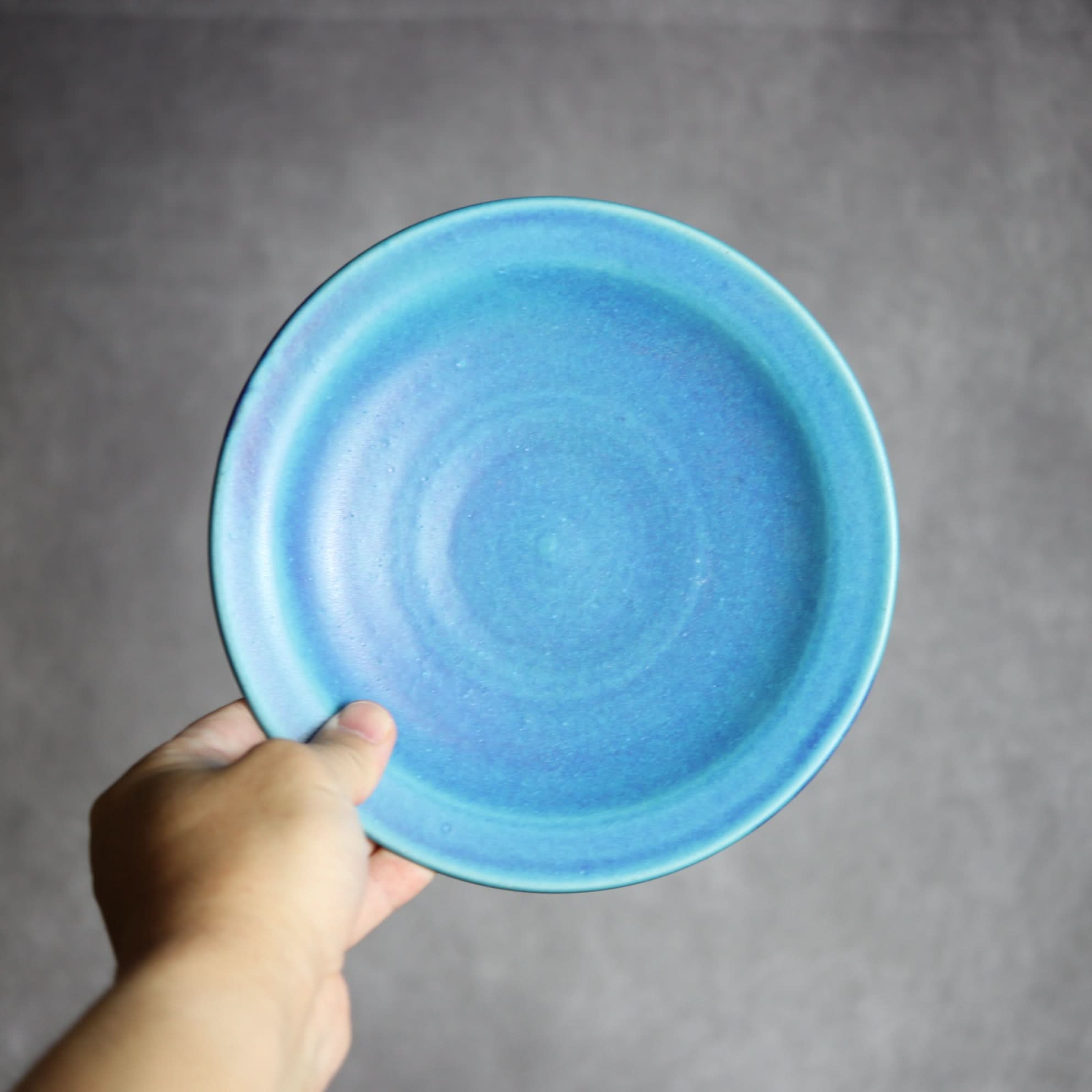 6寸皿2 トルコブルー やちむん 陶器 仁陶器工房 陶器.