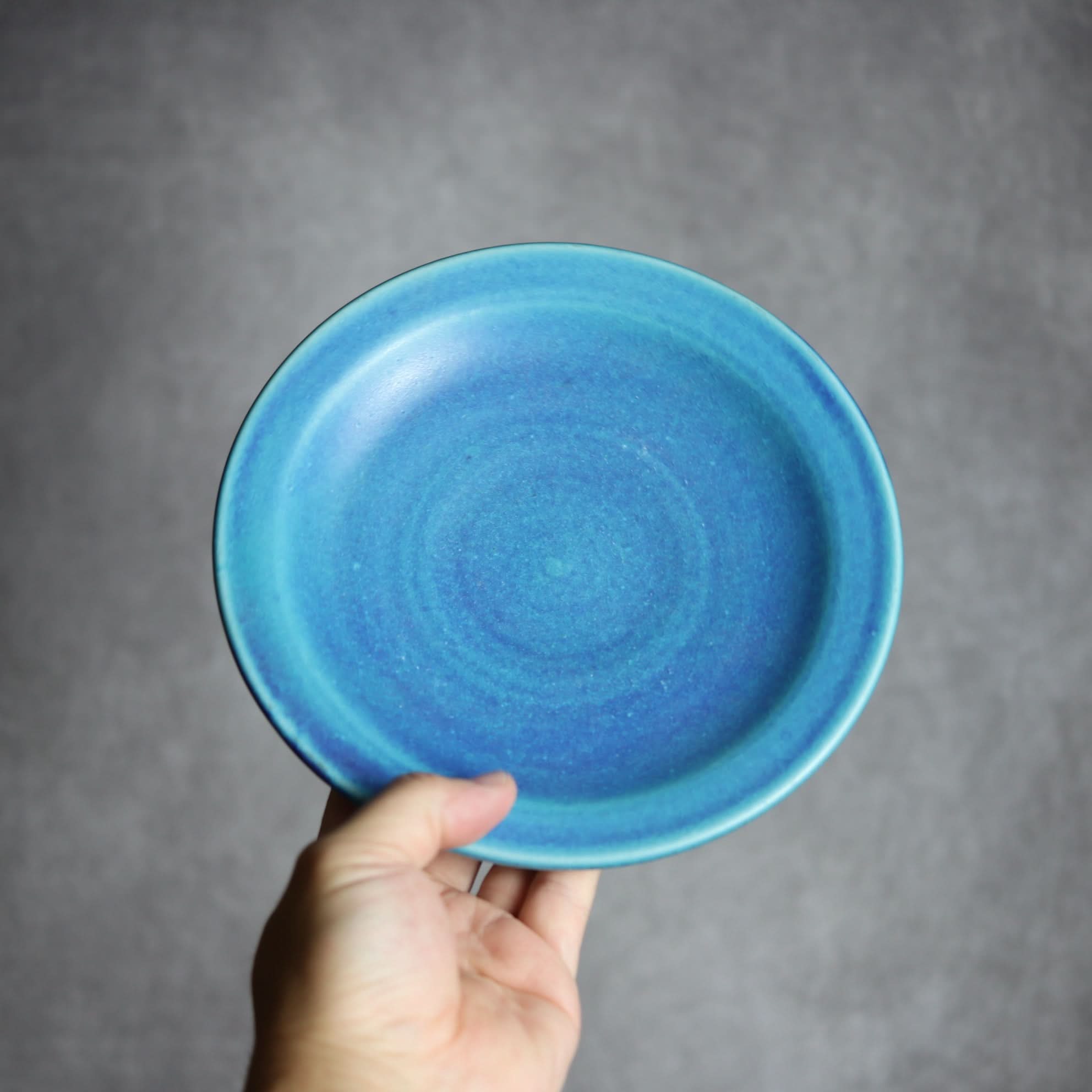 6寸皿2 トルコブルー やちむん 陶器 仁陶器工房 陶器.