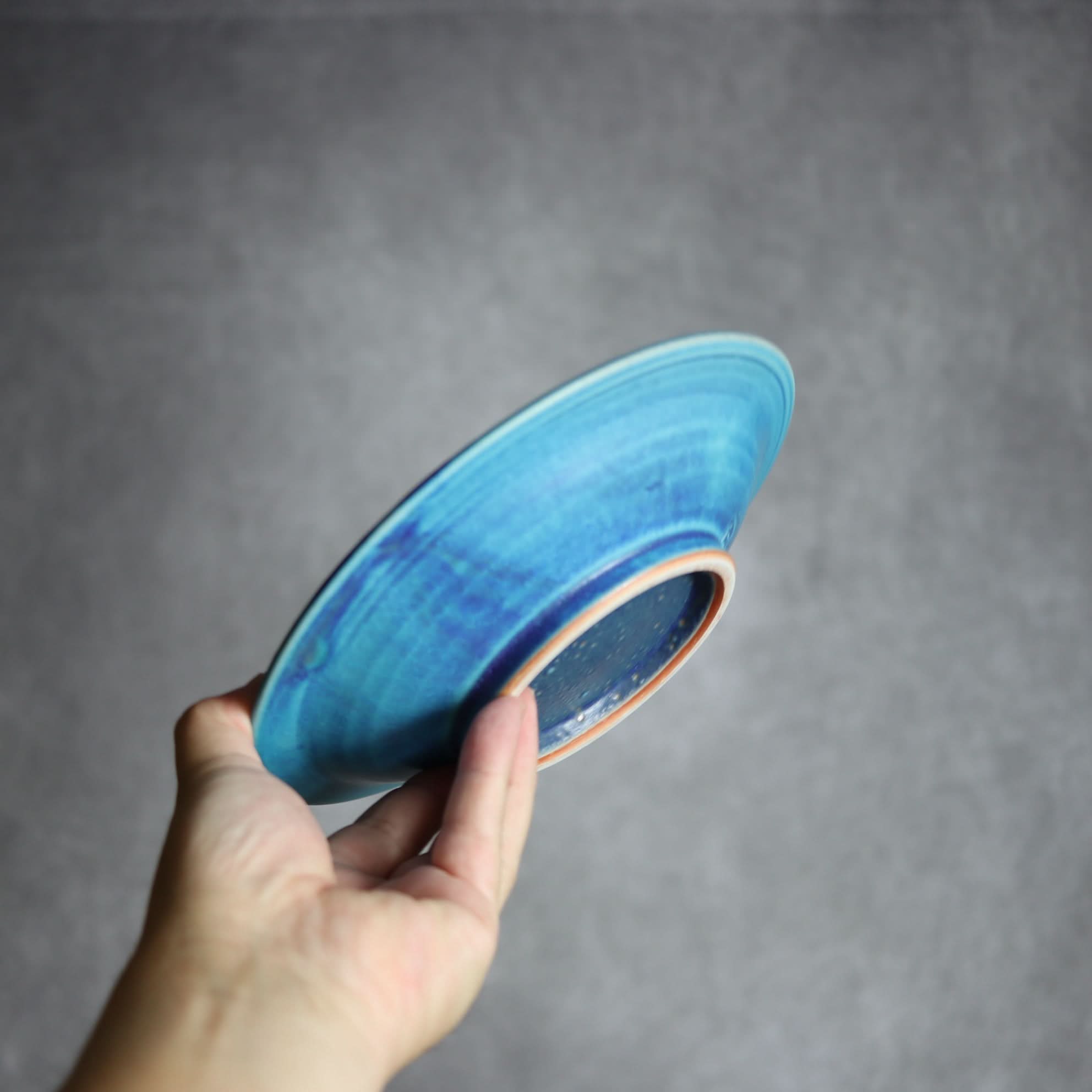 6寸皿2 トルコブルー やちむん 陶器 仁陶器工房 陶器.