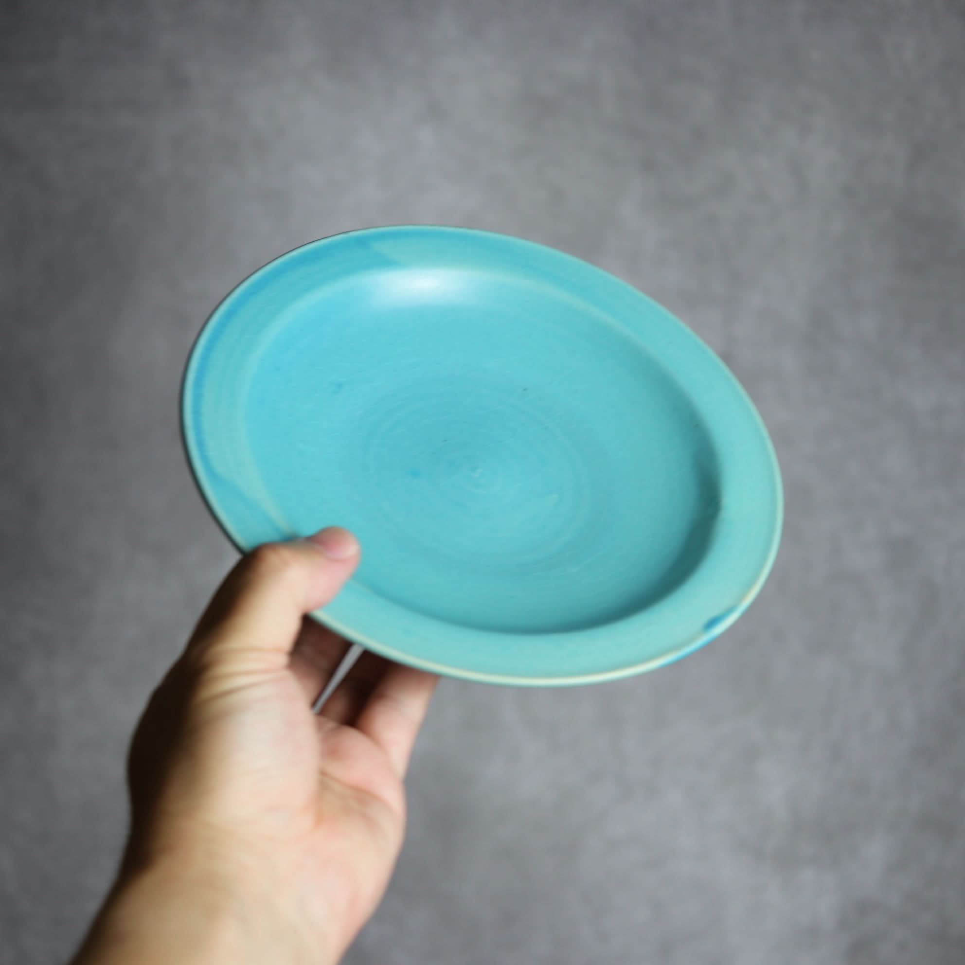 6寸皿3 トルコブルー やちむん 陶器 仁陶器工房 陶器.