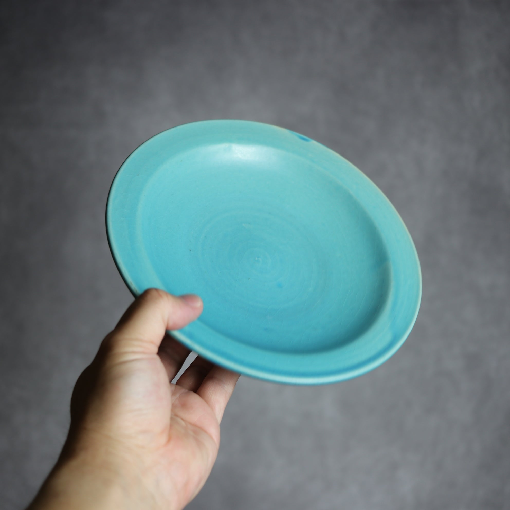 6寸皿3 トルコブルー やちむん 陶器 仁陶器工房