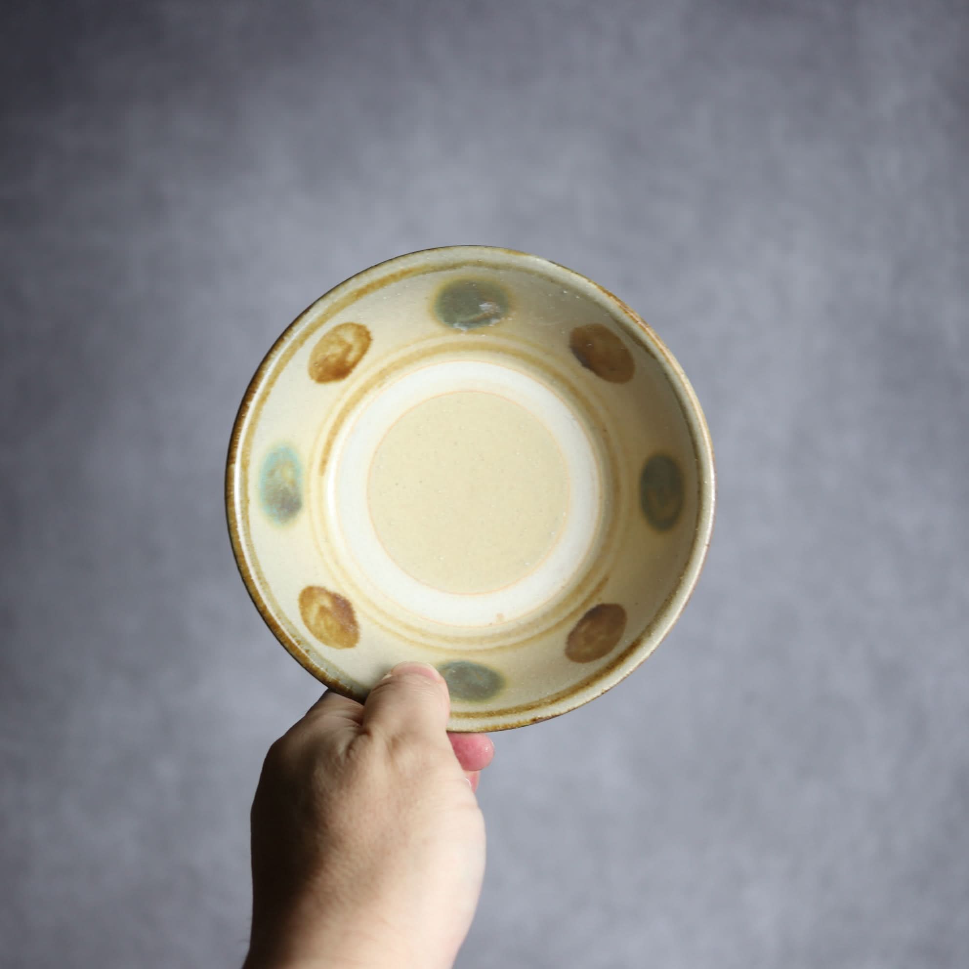 4.5寸安南鉢1 三彩 点打 やちむん 陶器 北窯 松田米司工房 やちむん 陶器.