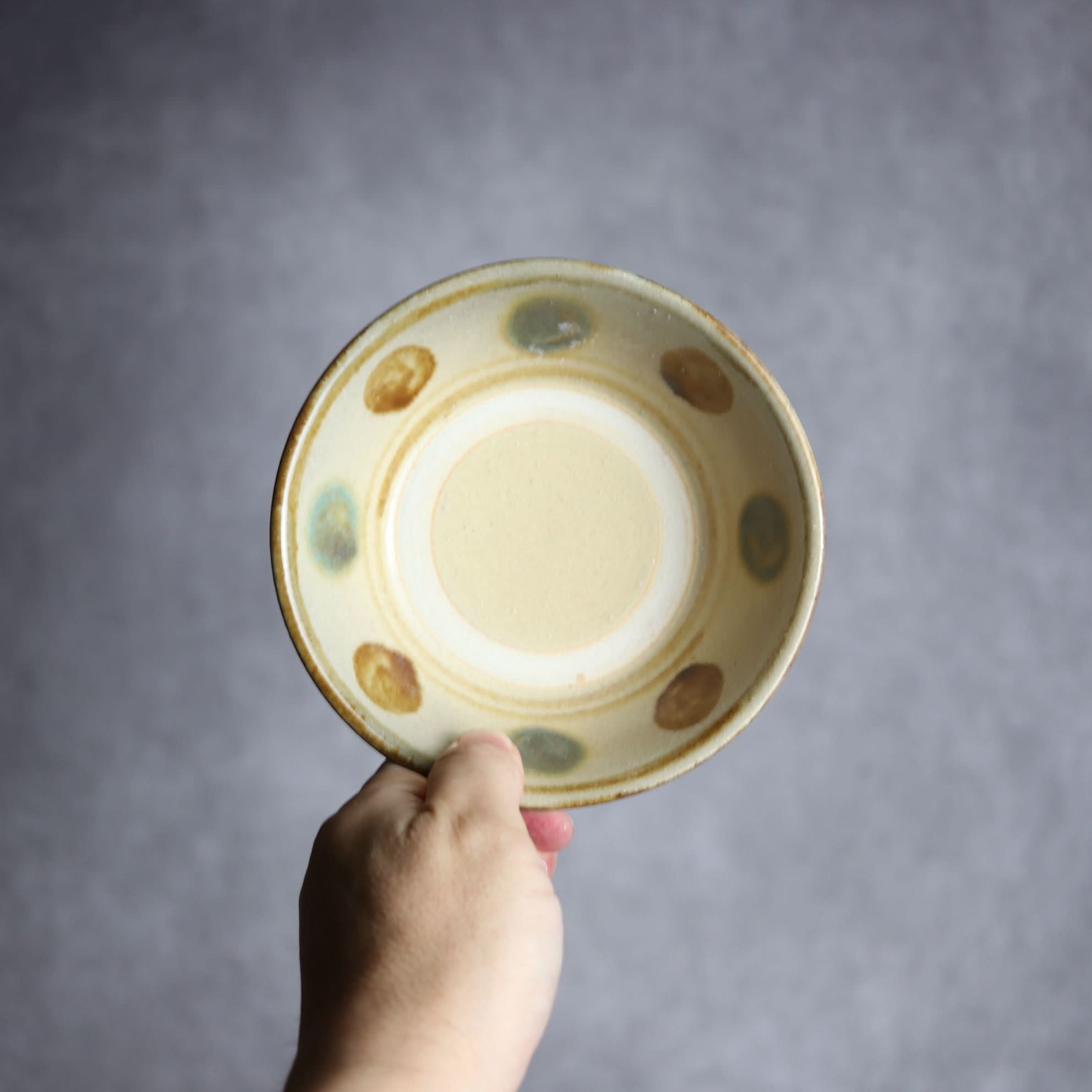 4.5寸安南鉢1 三彩 点打 やちむん 陶器 北窯 松田米司工房 やちむん 陶器.