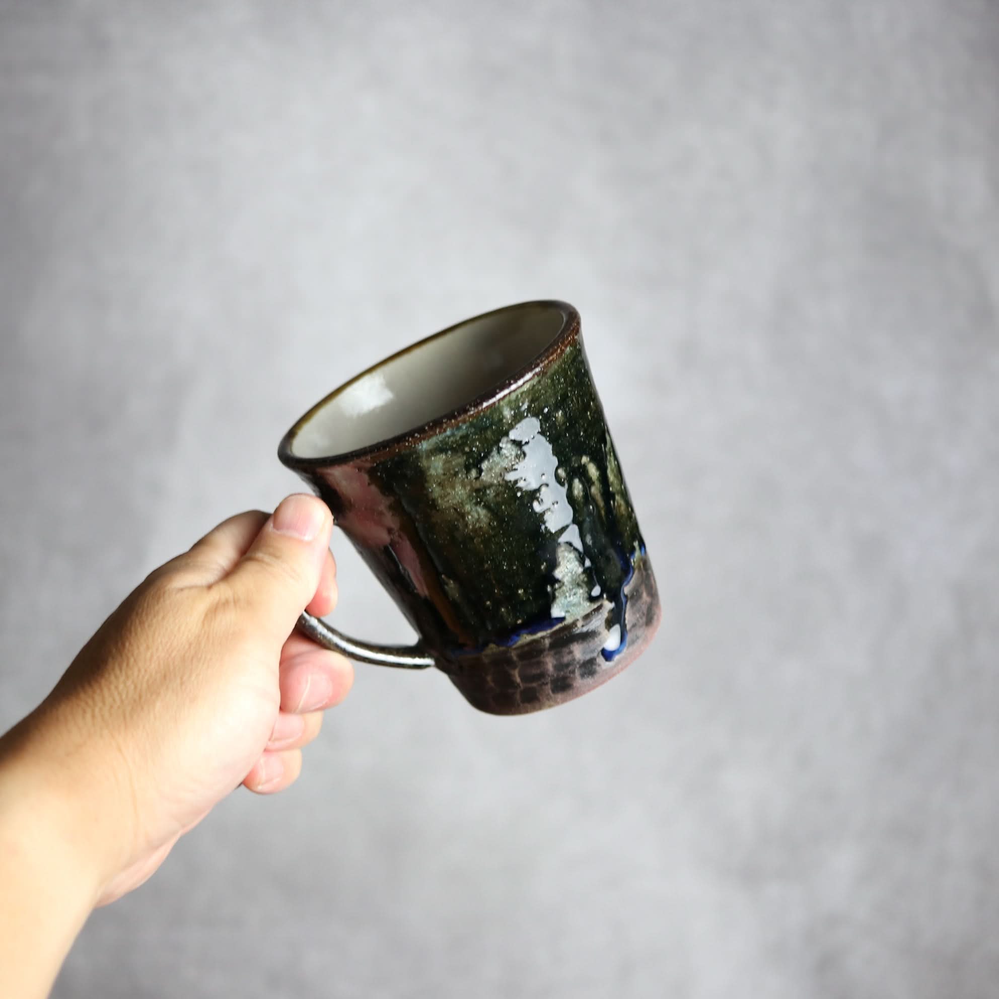 ビアマグ1 孔雀 やちむん 陶器 sui やちむん 陶器.