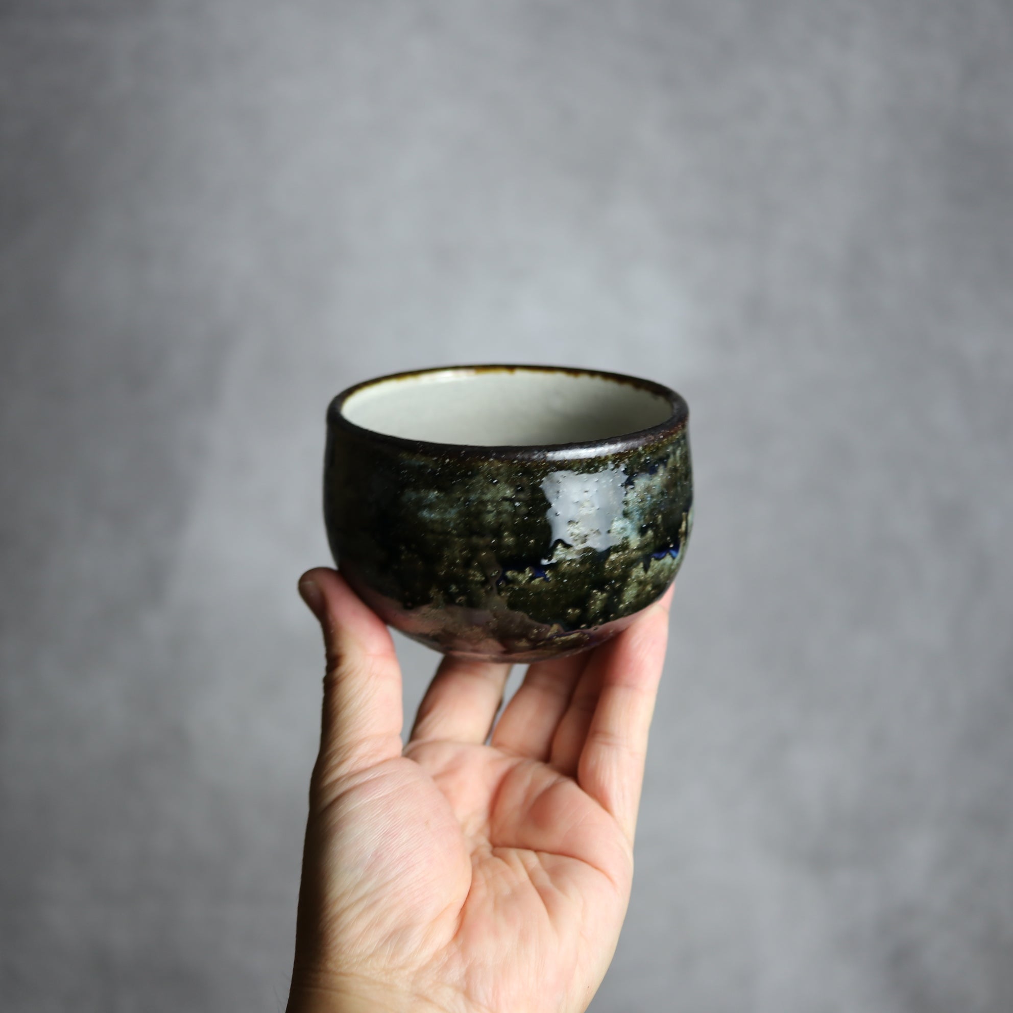 sui - カフェオレボウル1 孔雀 やちむん 陶器 sui - mundasui