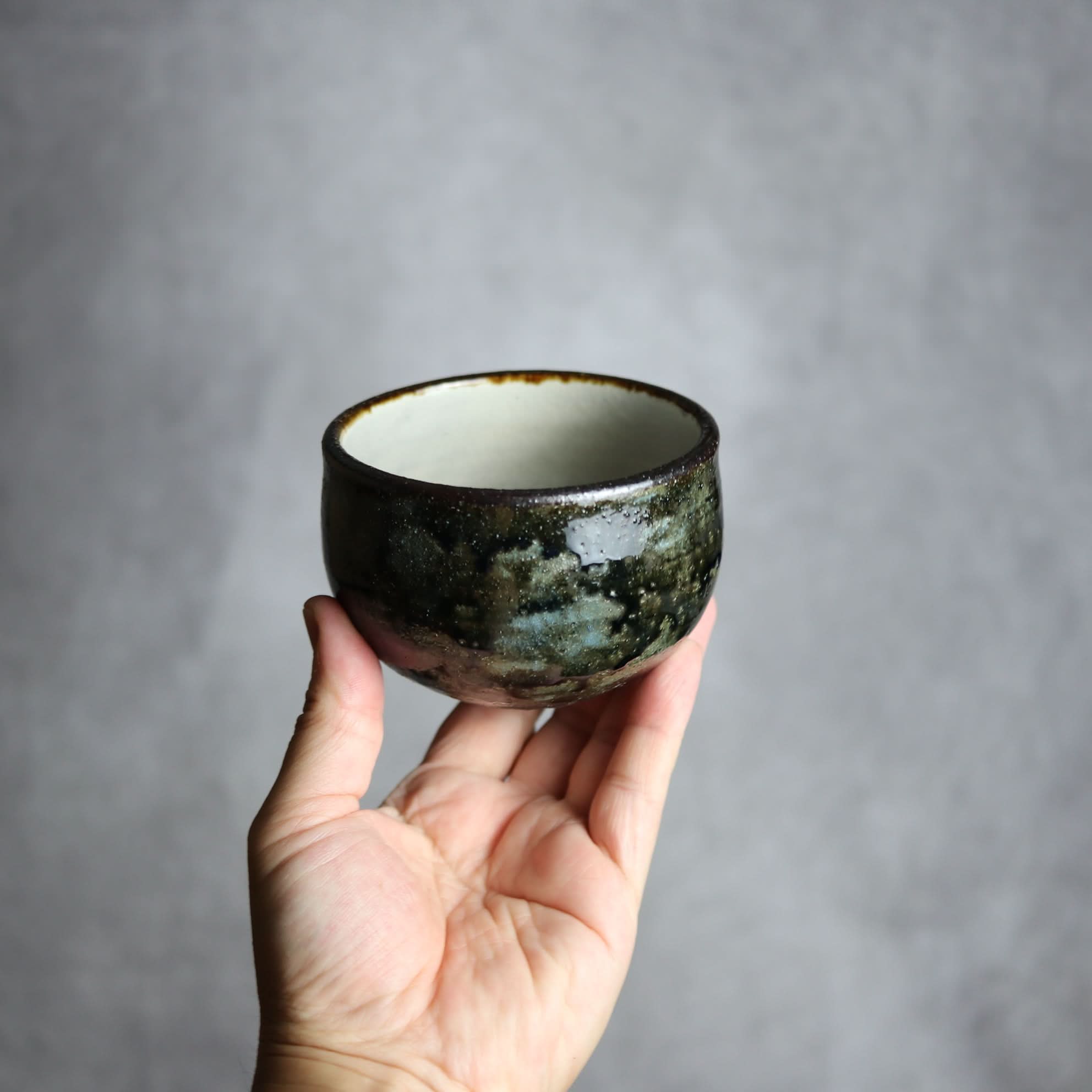 カフェオレボウル1 孔雀 やちむん 陶器 sui やちむん 陶器.