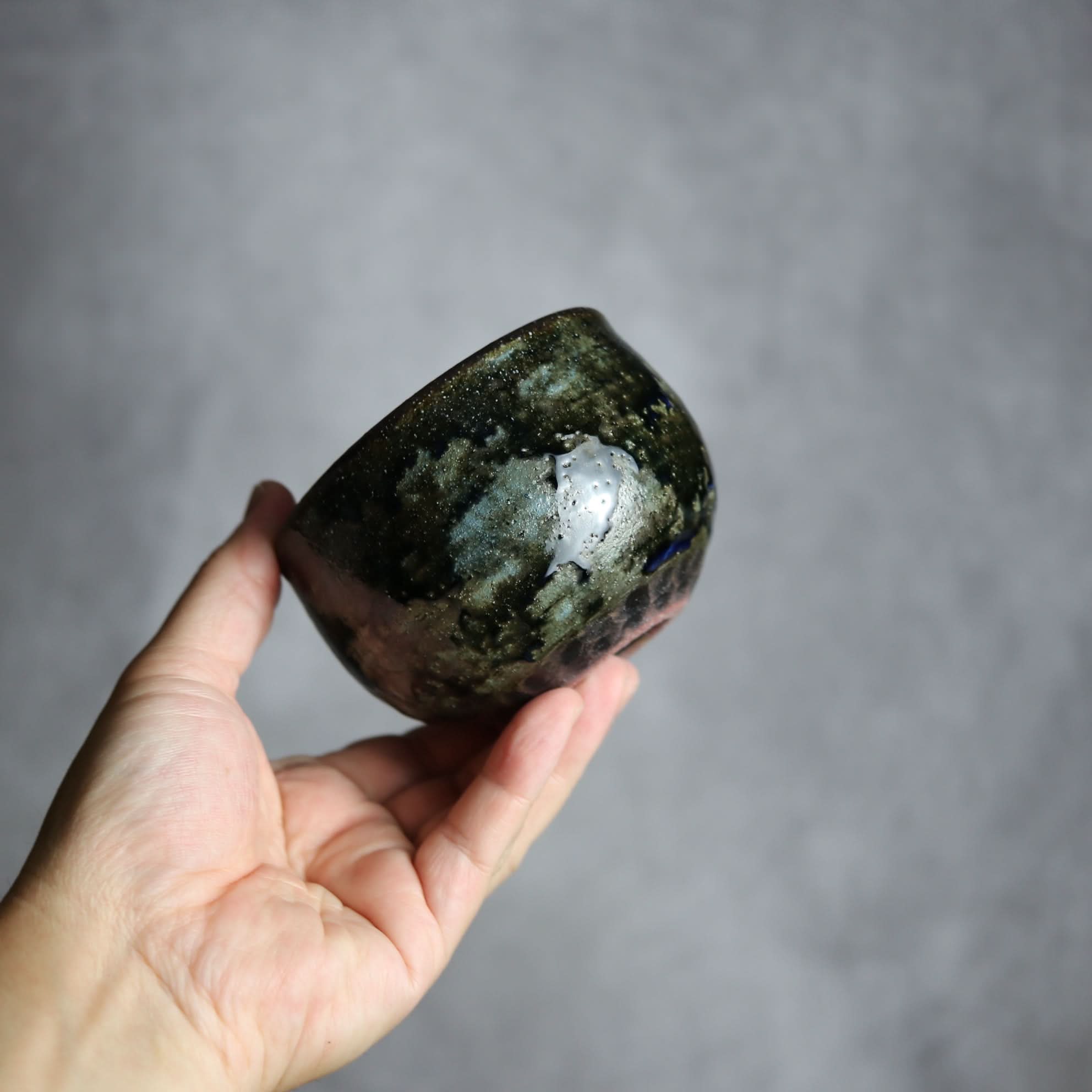 カフェオレボウル1 孔雀 やちむん 陶器 sui やちむん 陶器.