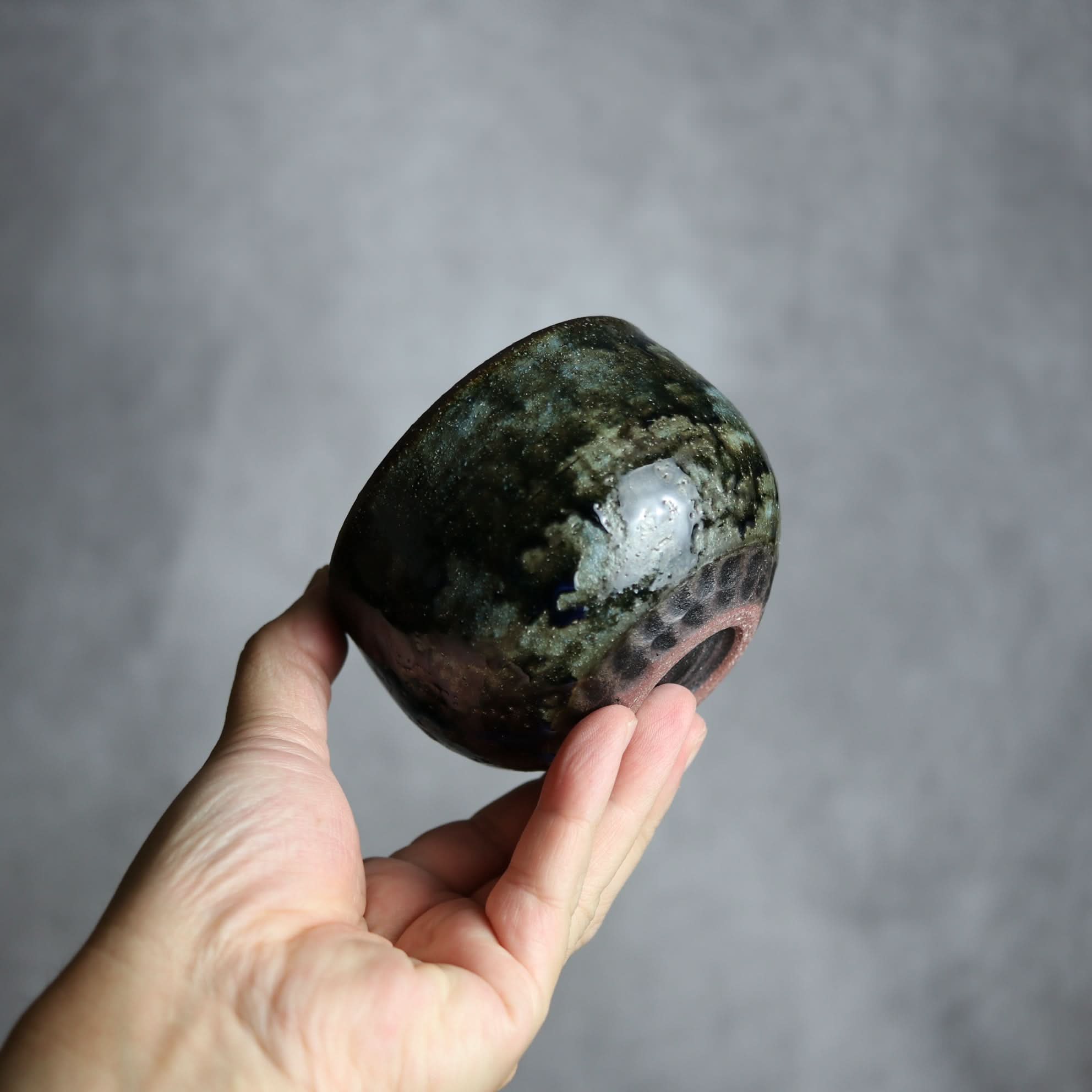 カフェオレボウル1 孔雀 やちむん 陶器 sui やちむん 陶器.