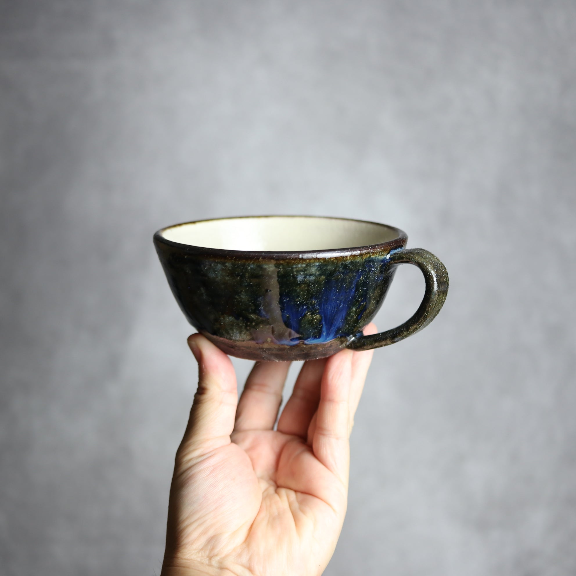 sui - スープカップ1 孔雀 やちむん 陶器 sui - mundasui