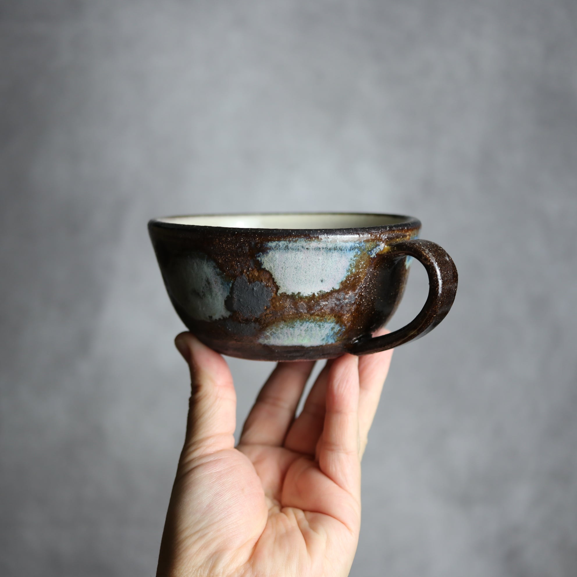 sui - スープカップ1 黒シリーズ やちむん 陶器 sui - mundasui