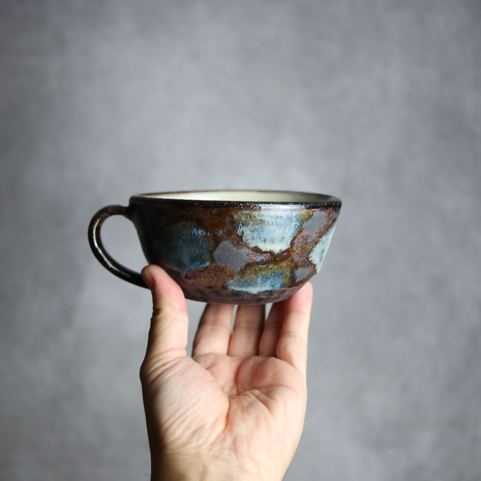 スープカップ1 黒シリーズ やちむん 陶器 sui やちむん 陶器.