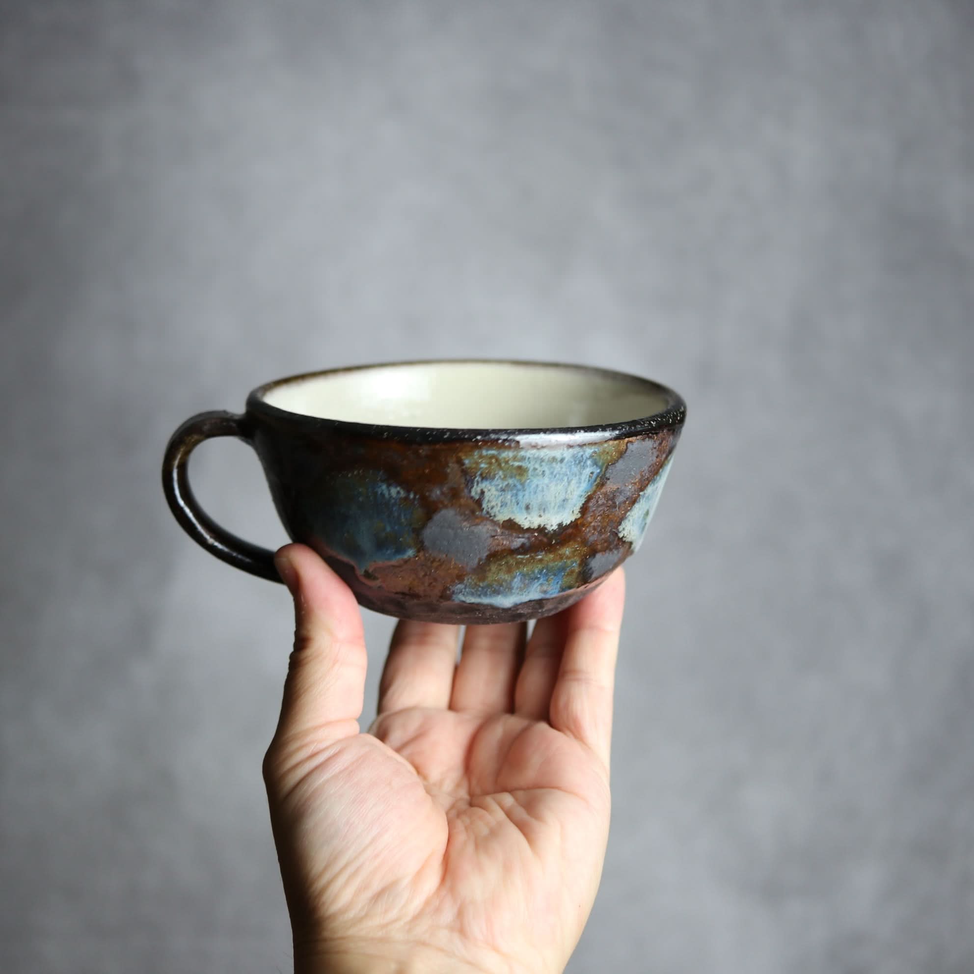 スープカップ1 黒シリーズ やちむん 陶器 sui やちむん 陶器.