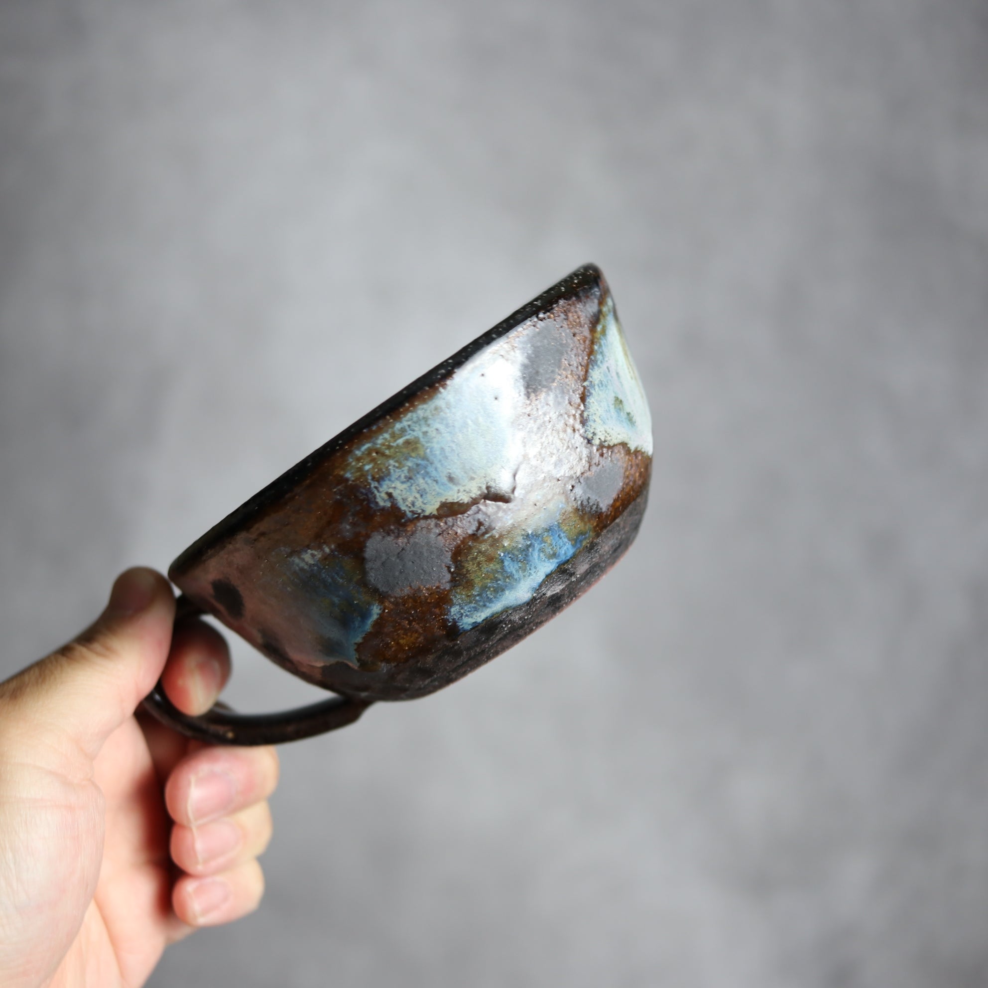 sui - スープカップ1 黒シリーズ やちむん 陶器 sui - mundasui