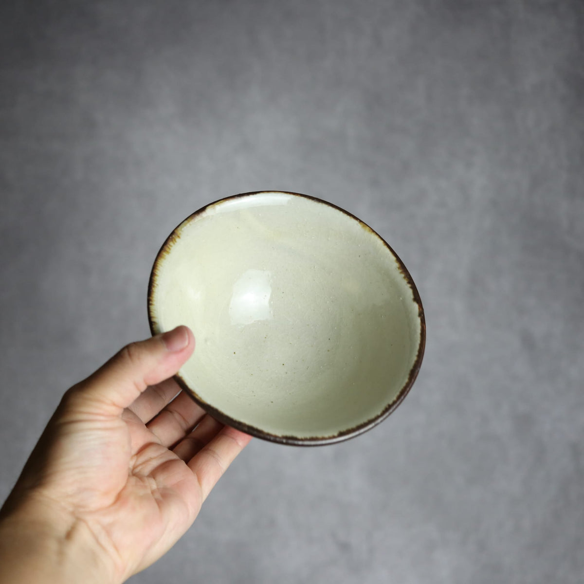 4.5寸マカイ1 三彩 双葉 やちむん 陶器 漂窯