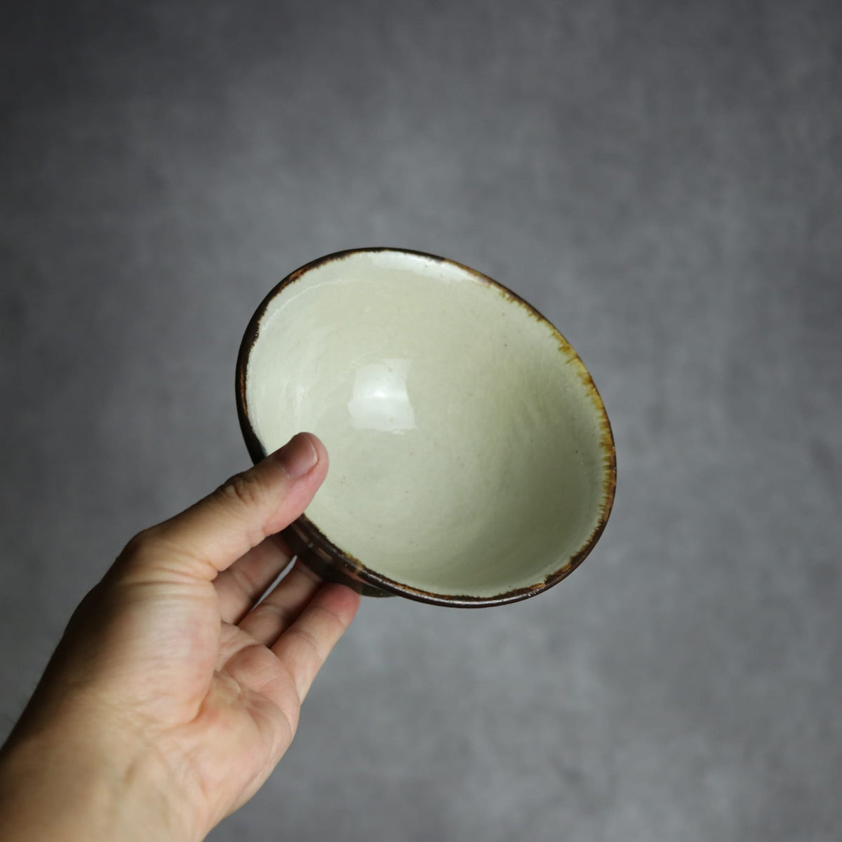 4.5寸マカイ2 三彩 双葉 やちむん 陶器 漂窯