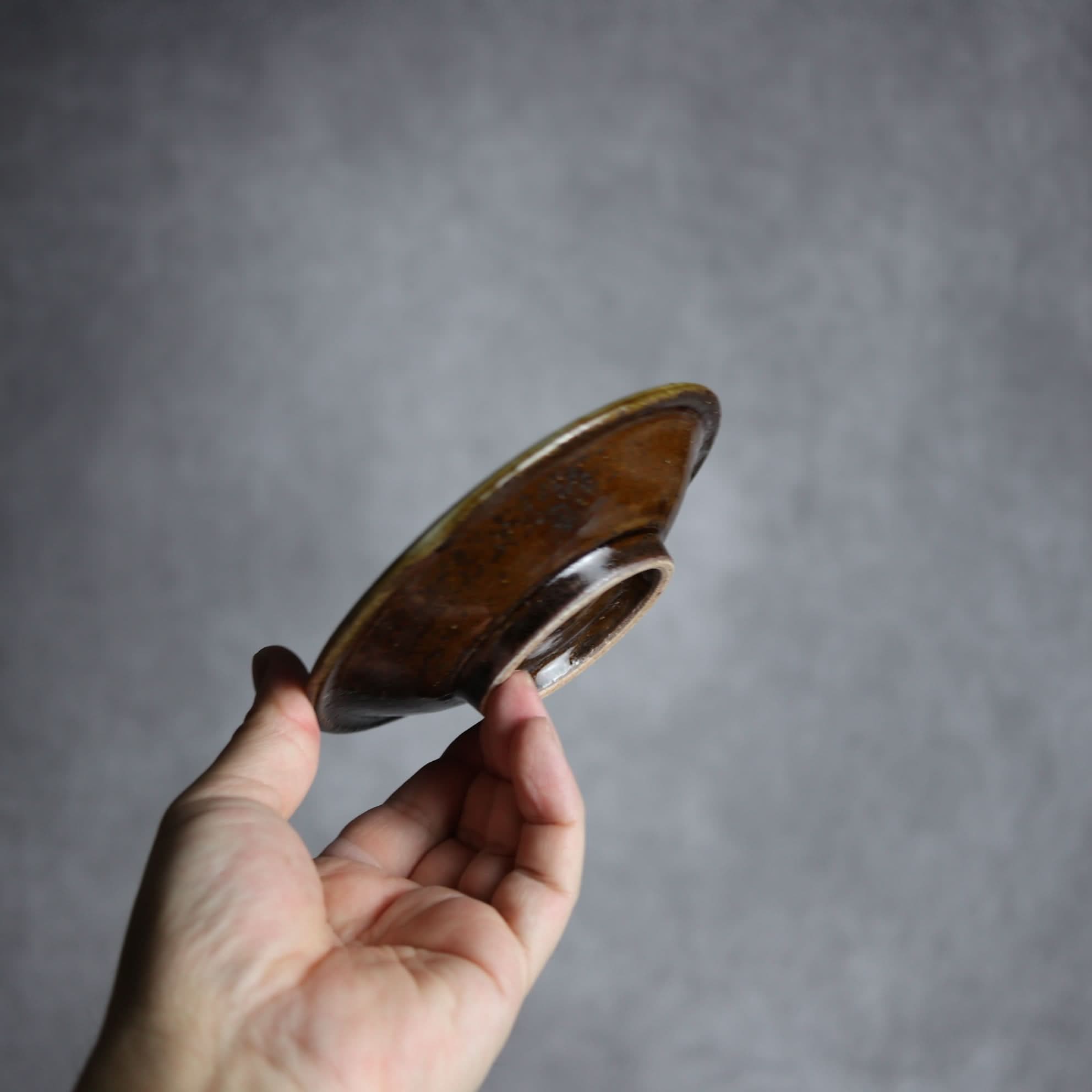 4寸皿1 三彩 点打 やちむん 陶器 北窯 松田米司工房 やちむん 陶器.