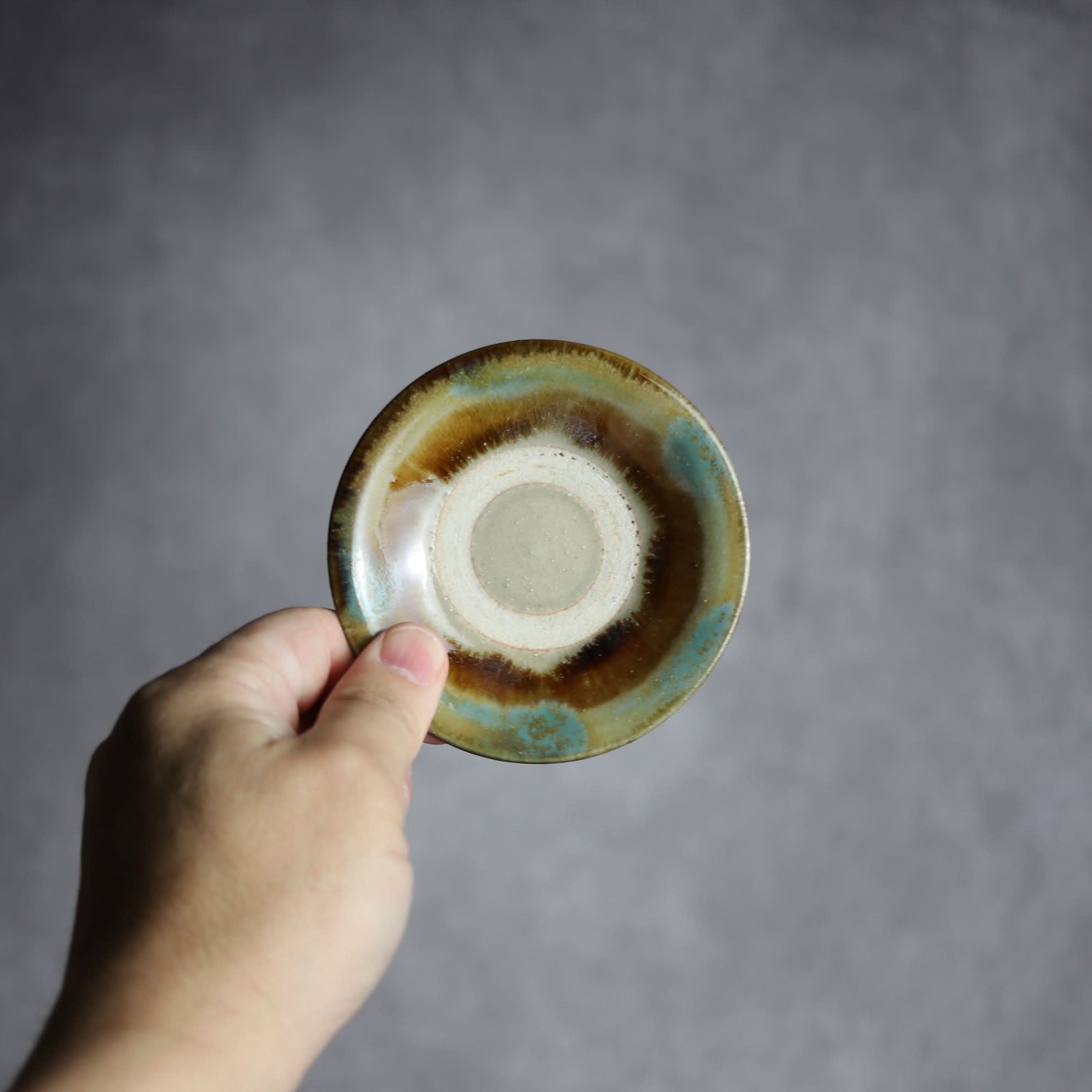 3寸皿2 三彩 掛釉 やちむん 陶器 北窯 松田米司工房 やちむん 陶器.