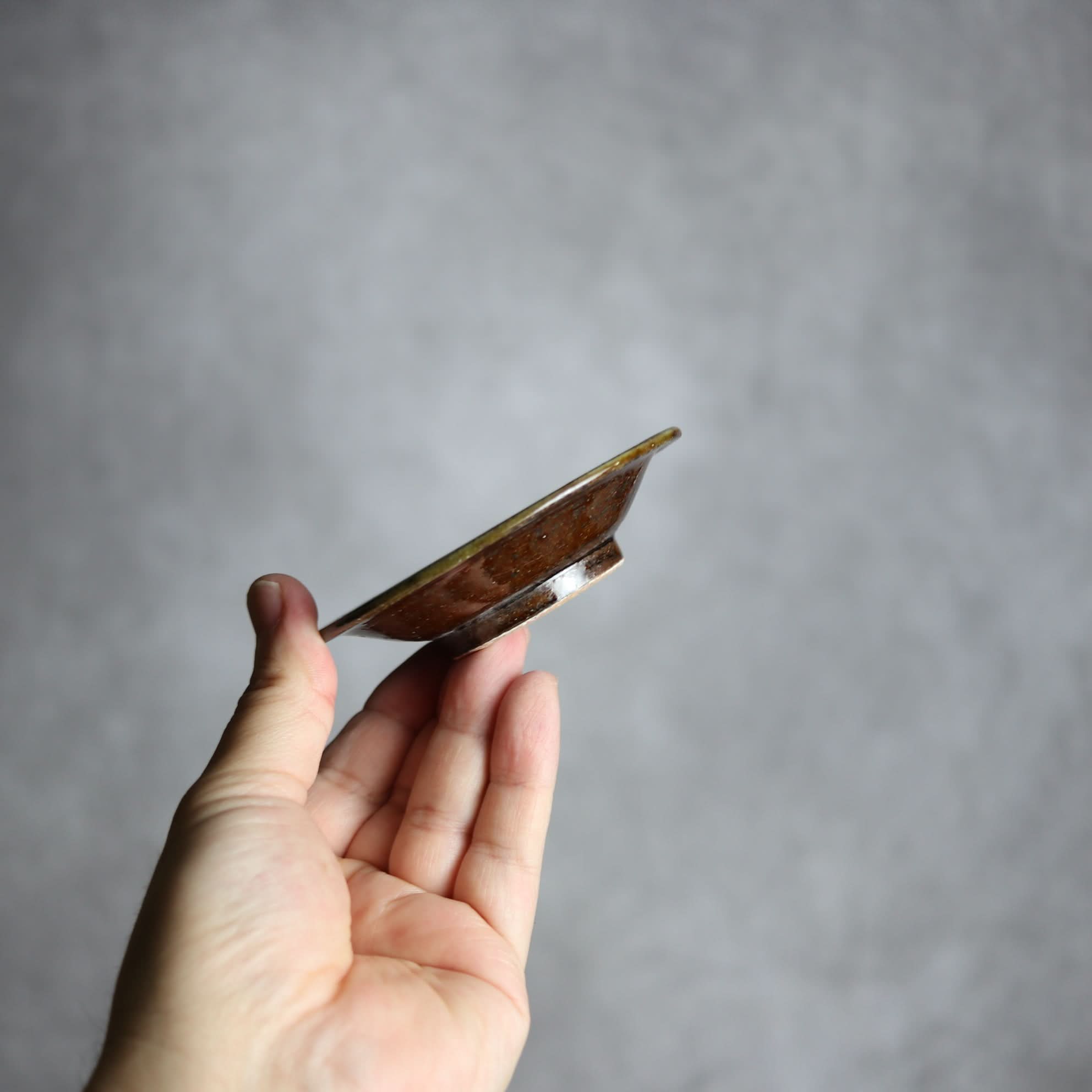 3寸皿2 三彩 掛釉 やちむん 陶器 北窯 松田米司工房 やちむん 陶器.