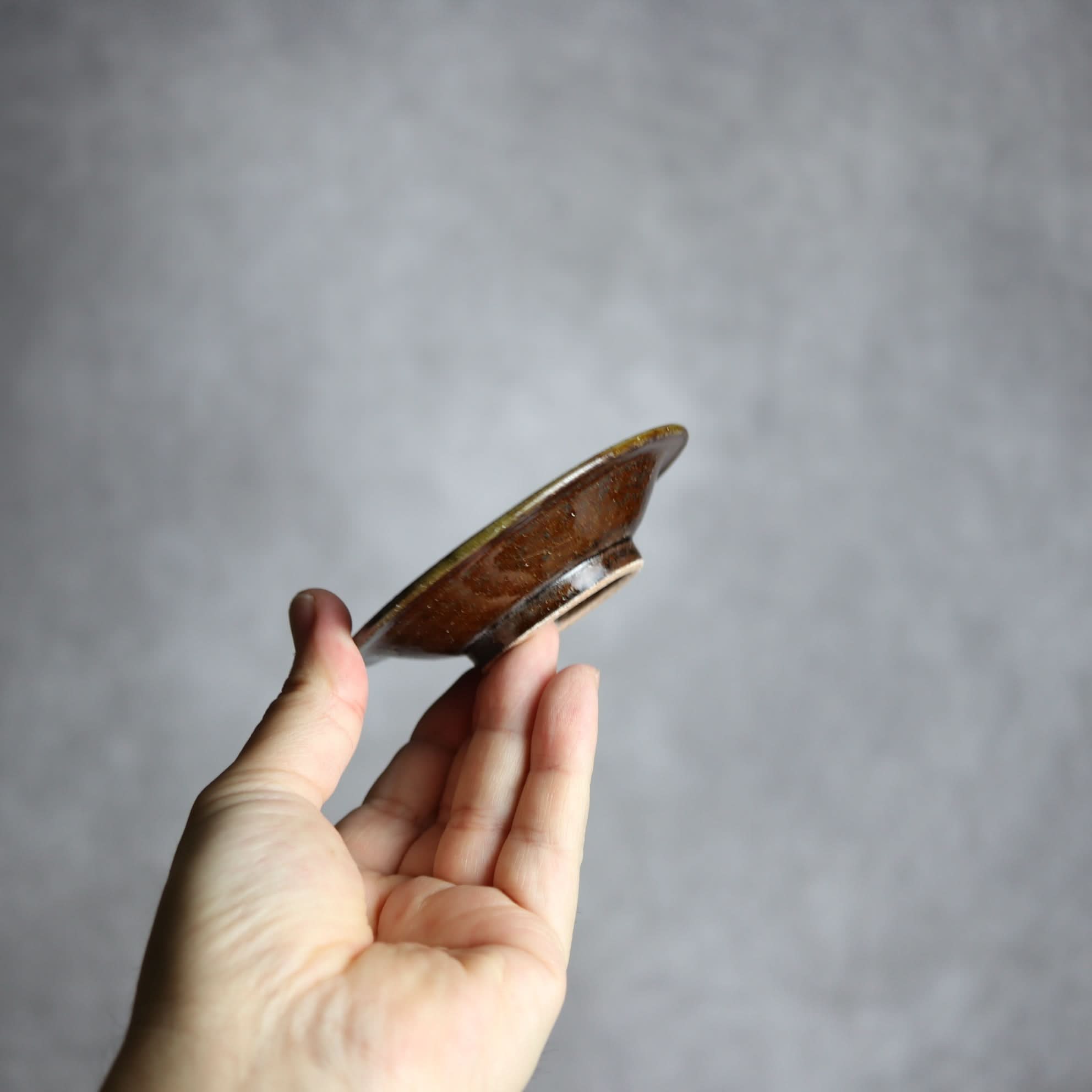 3寸皿2 三彩 掛釉 やちむん 陶器 北窯 松田米司工房 やちむん 陶器.