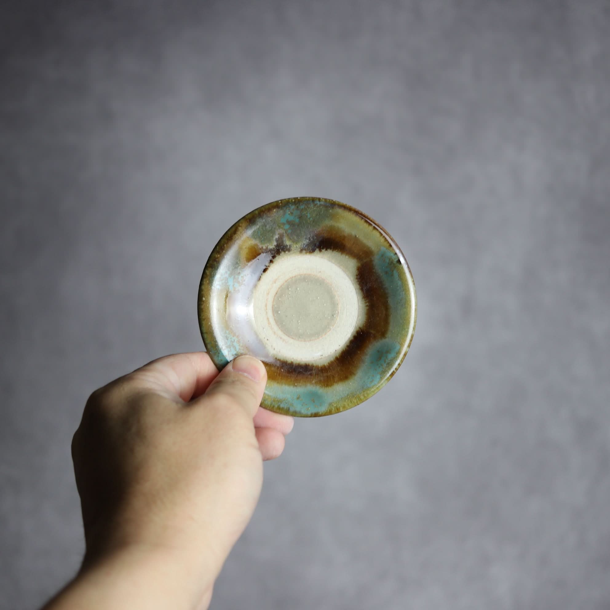 3寸皿3 三彩 掛釉 やちむん 陶器 北窯 松田米司工房 やちむん 陶器.