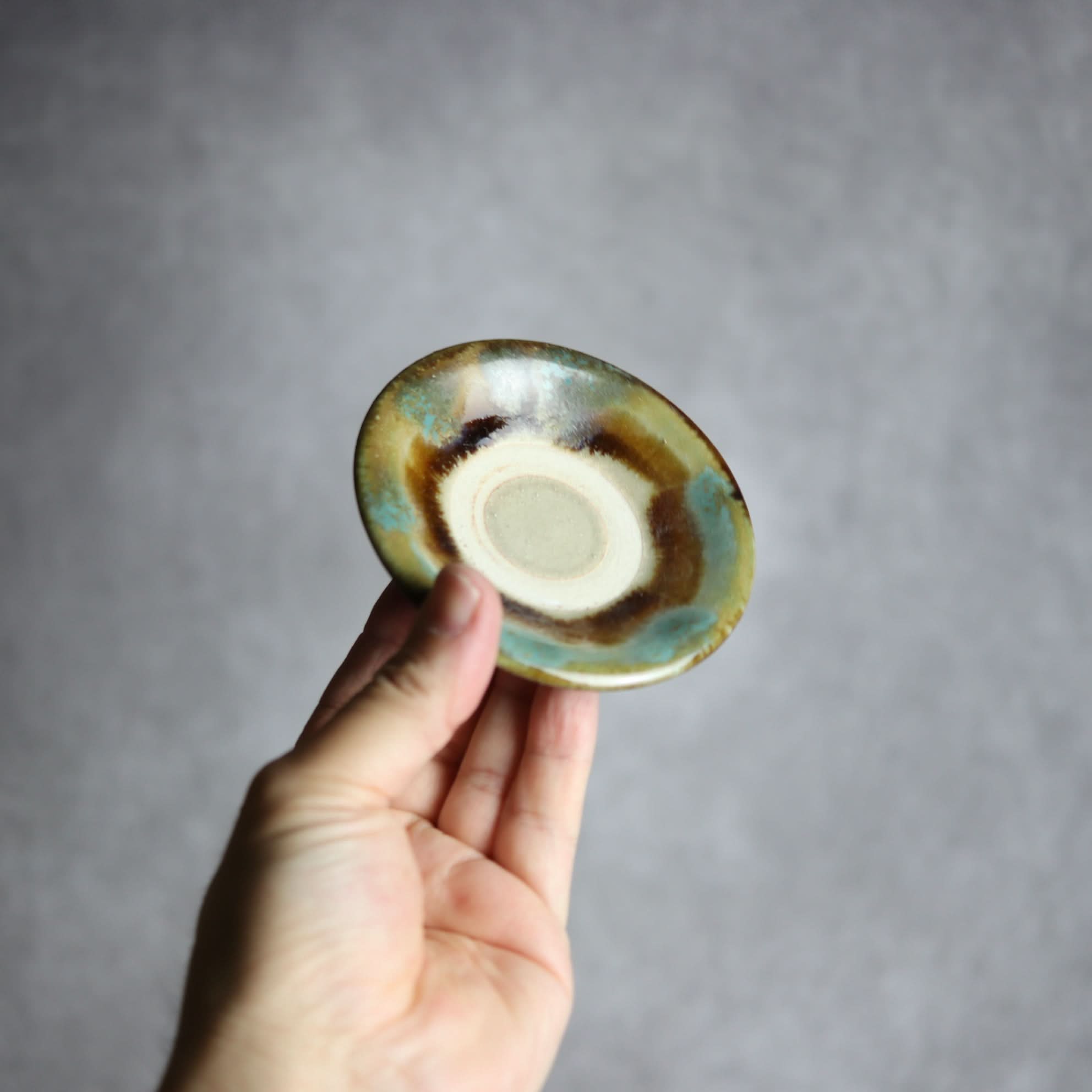 3寸皿3 三彩 掛釉 やちむん 陶器 北窯 松田米司工房 やちむん 陶器.
