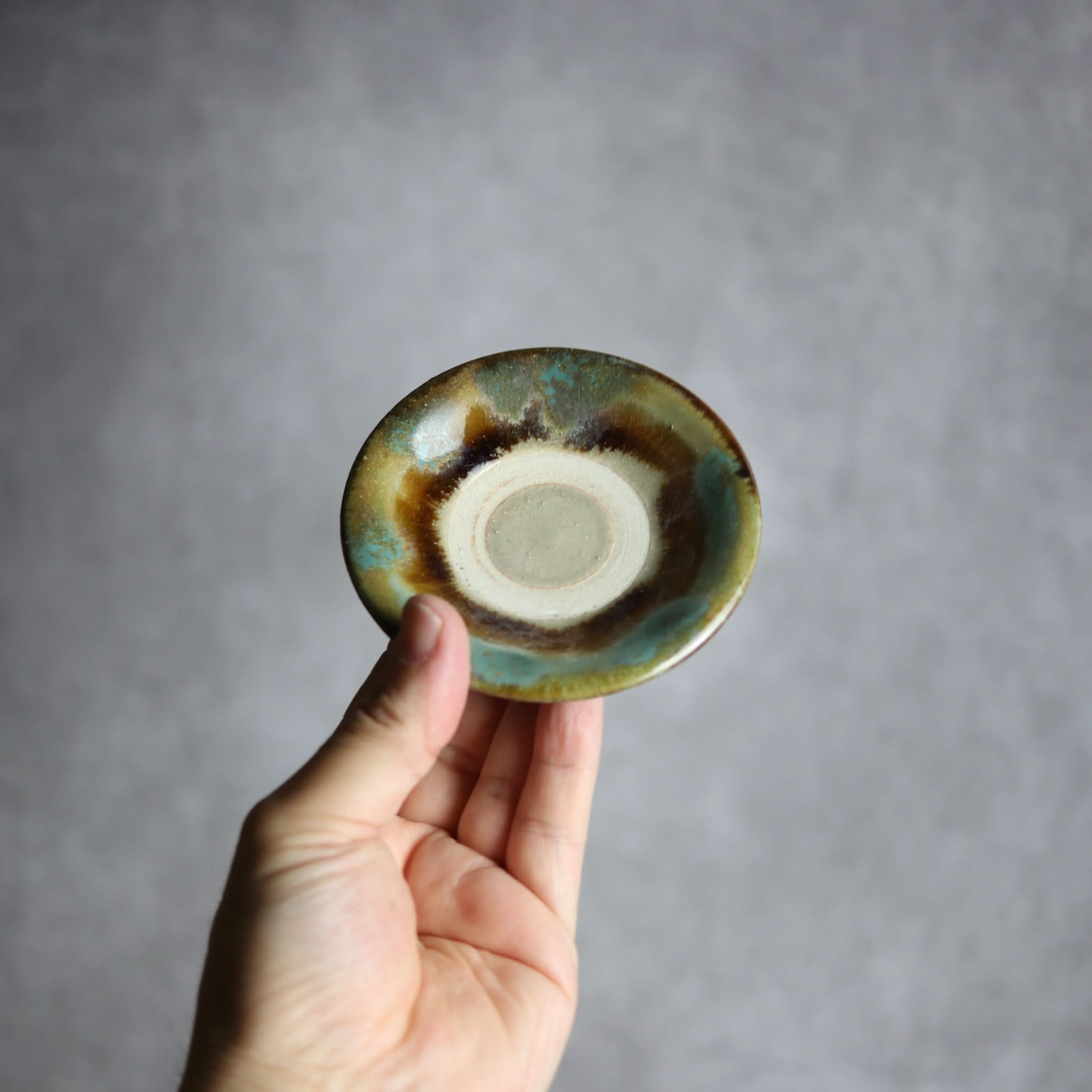 3寸皿3 三彩 掛釉 やちむん 陶器 北窯 松田米司工房 やちむん 陶器.
