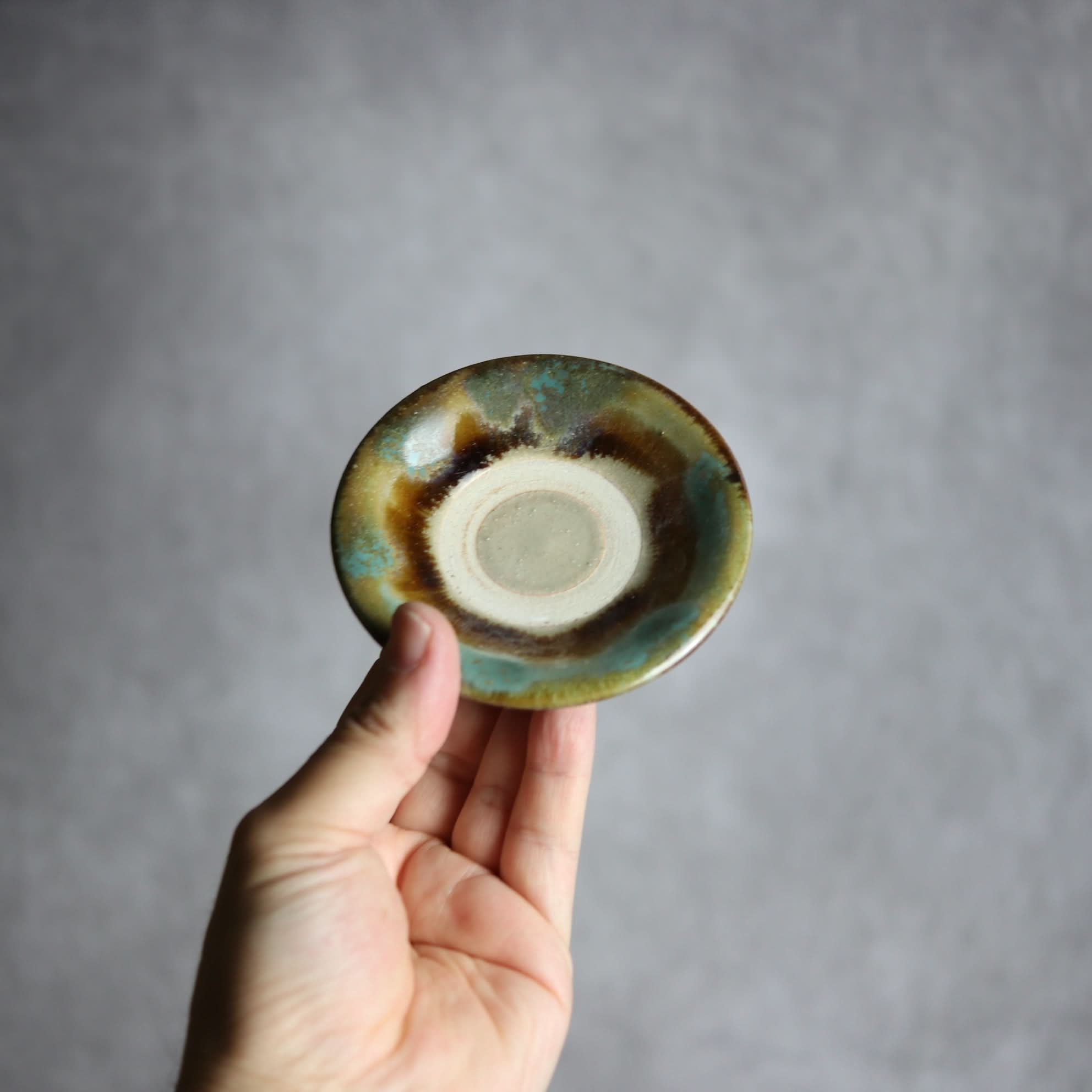 3寸皿3 三彩 掛釉 やちむん 陶器 北窯 松田米司工房 やちむん 陶器.