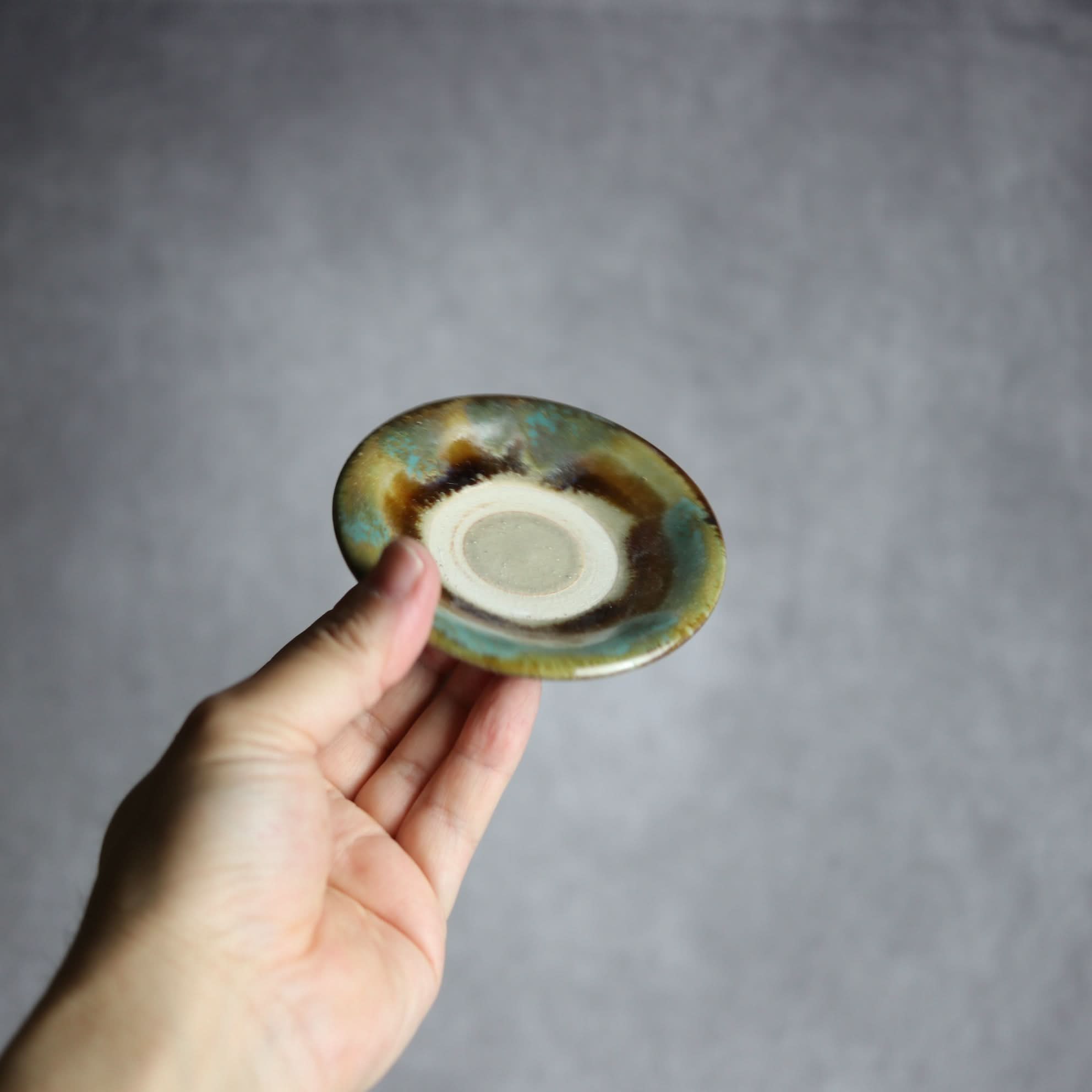 3寸皿3 三彩 掛釉 やちむん 陶器 北窯 松田米司工房 やちむん 陶器.