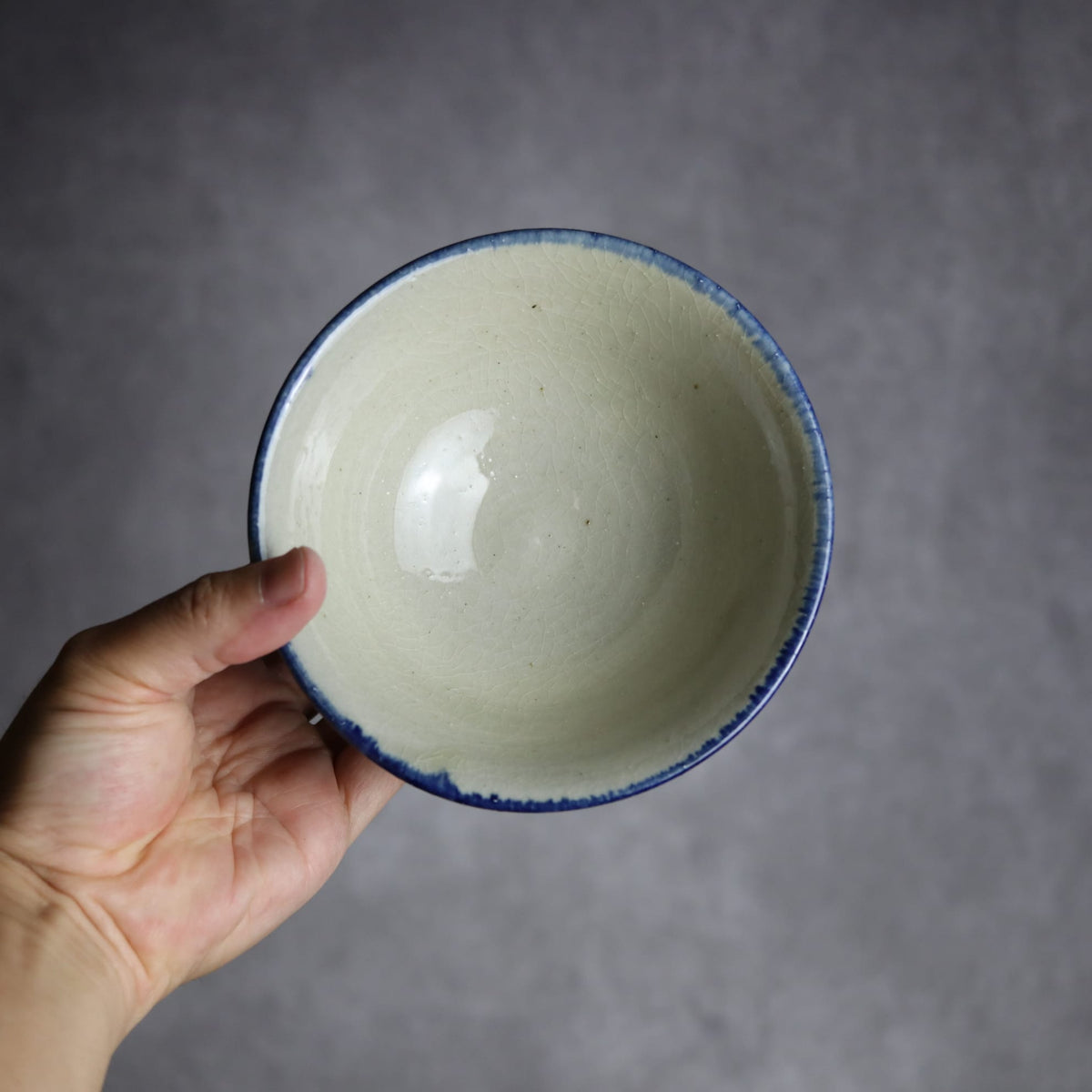 4.5寸マカイ1 飴 呉須釉 双葉 やちむん 陶器 漂窯