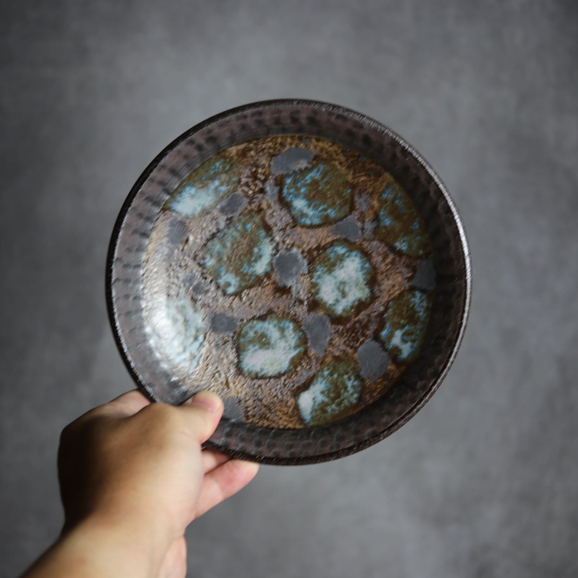 6寸皿1 黒シリーズ やちむん 陶器 sui やちむん 陶器.