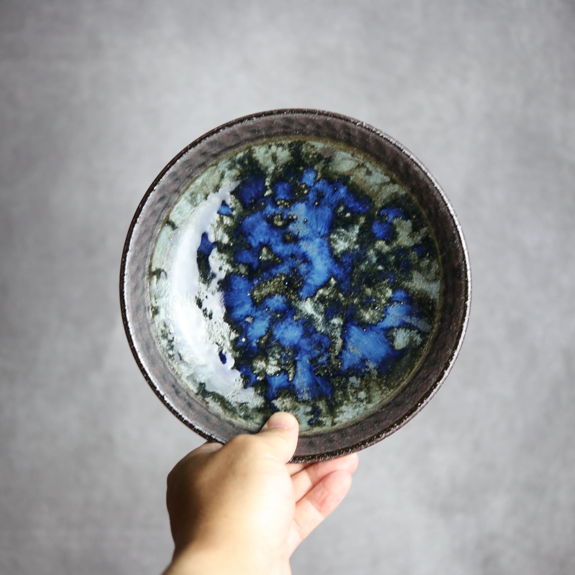 6寸皿1 孔雀 やちむん 陶器 sui やちむん 陶器.