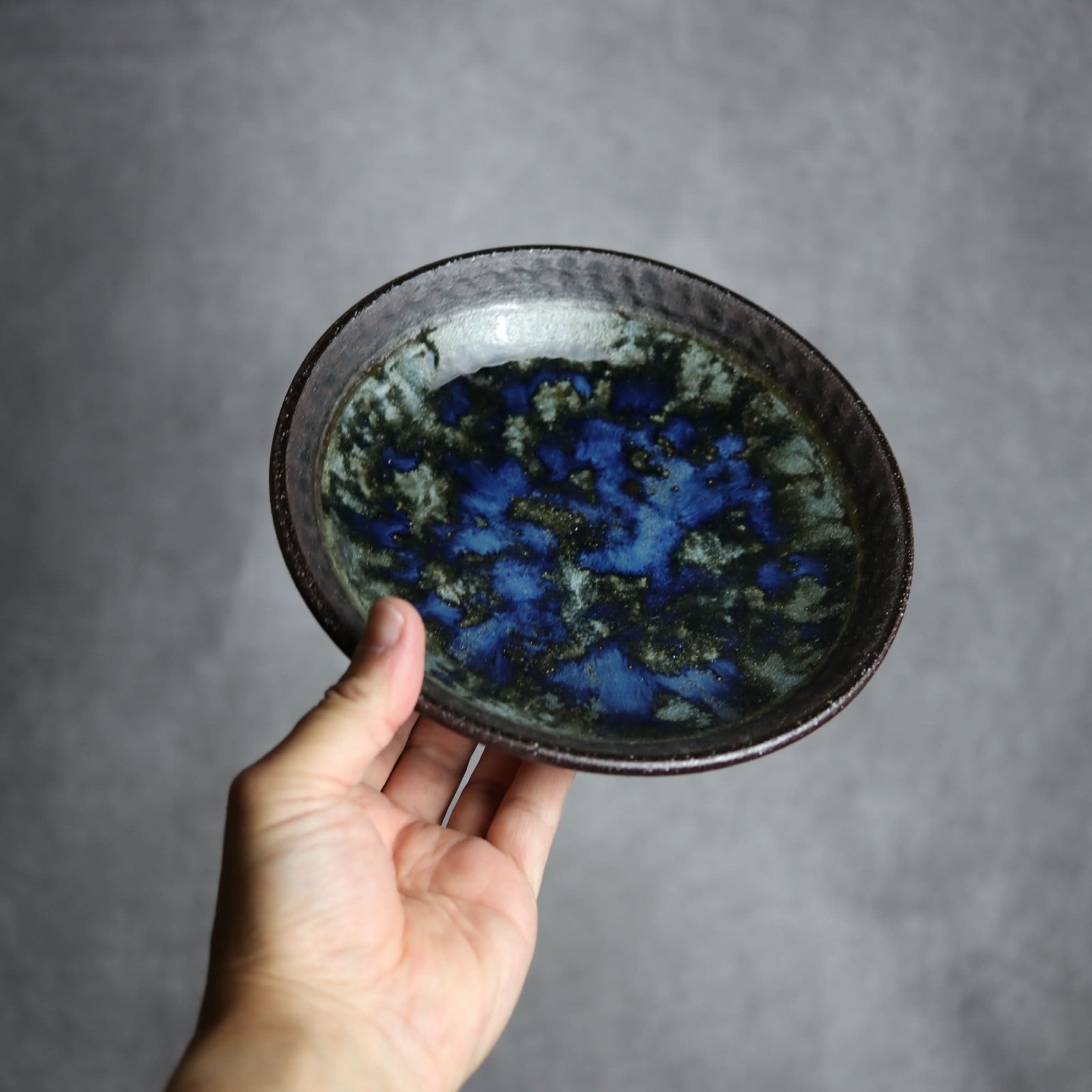 6寸皿1 孔雀 やちむん 陶器 sui やちむん 陶器.